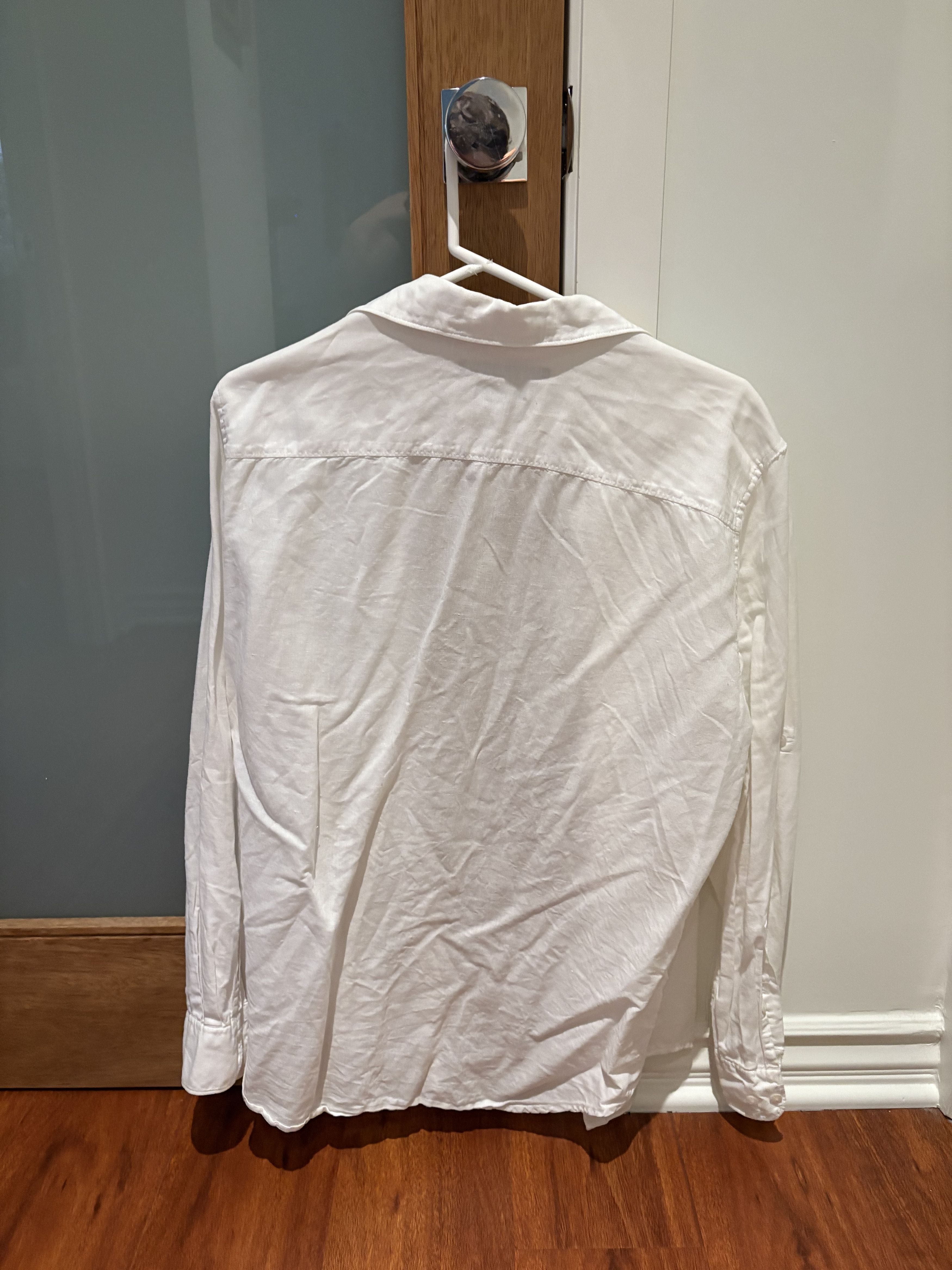 Perry Ellis Perry Ellis Linen Blend Button Down Size US M / EU 48-50 / 2 - 2 Thumbnail