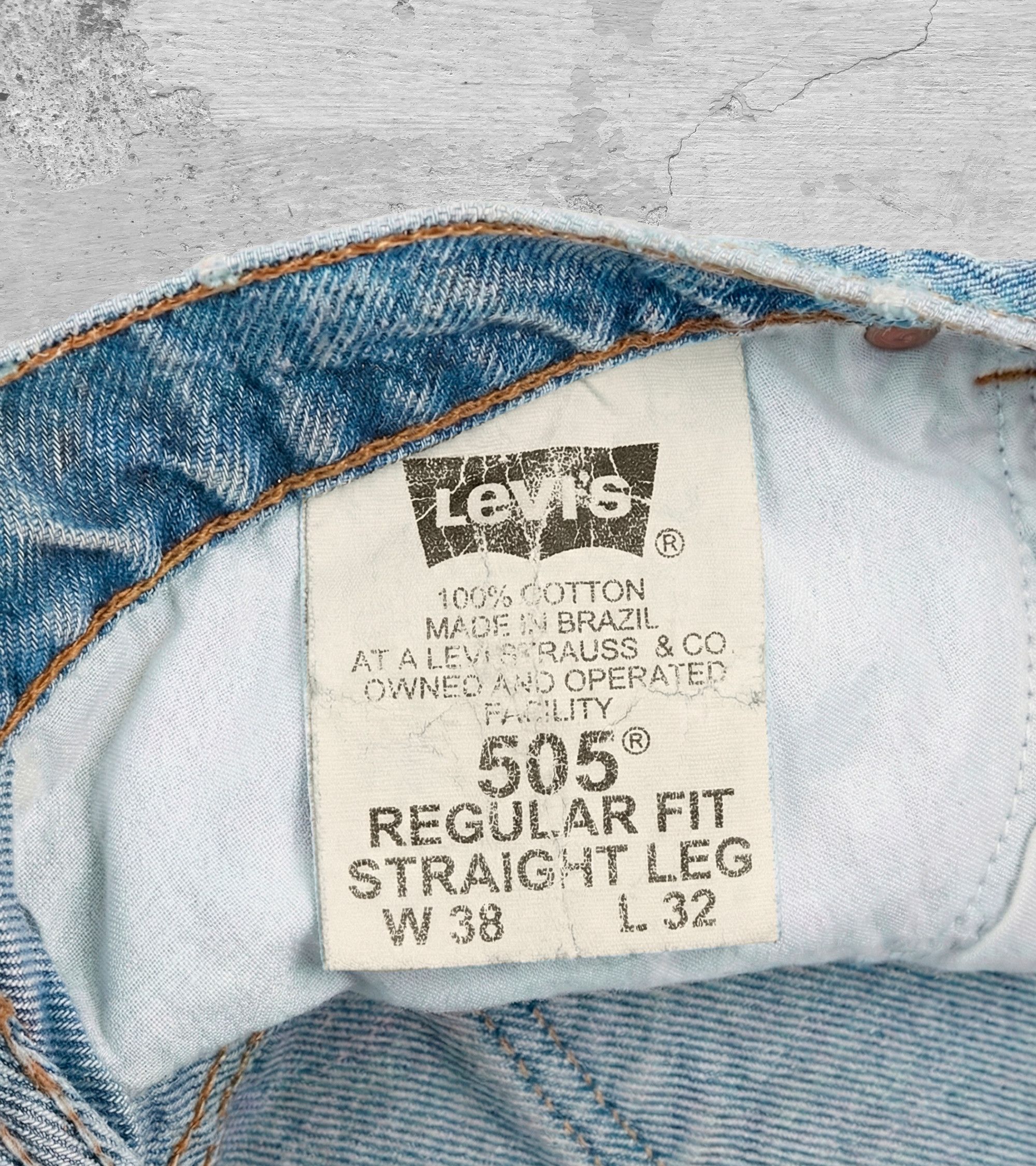 Levi's Levi’s 505 Orange Tab Straight Leg Jeans (W38 L32) Size US 38 / EU 54 - 6 Thumbnail