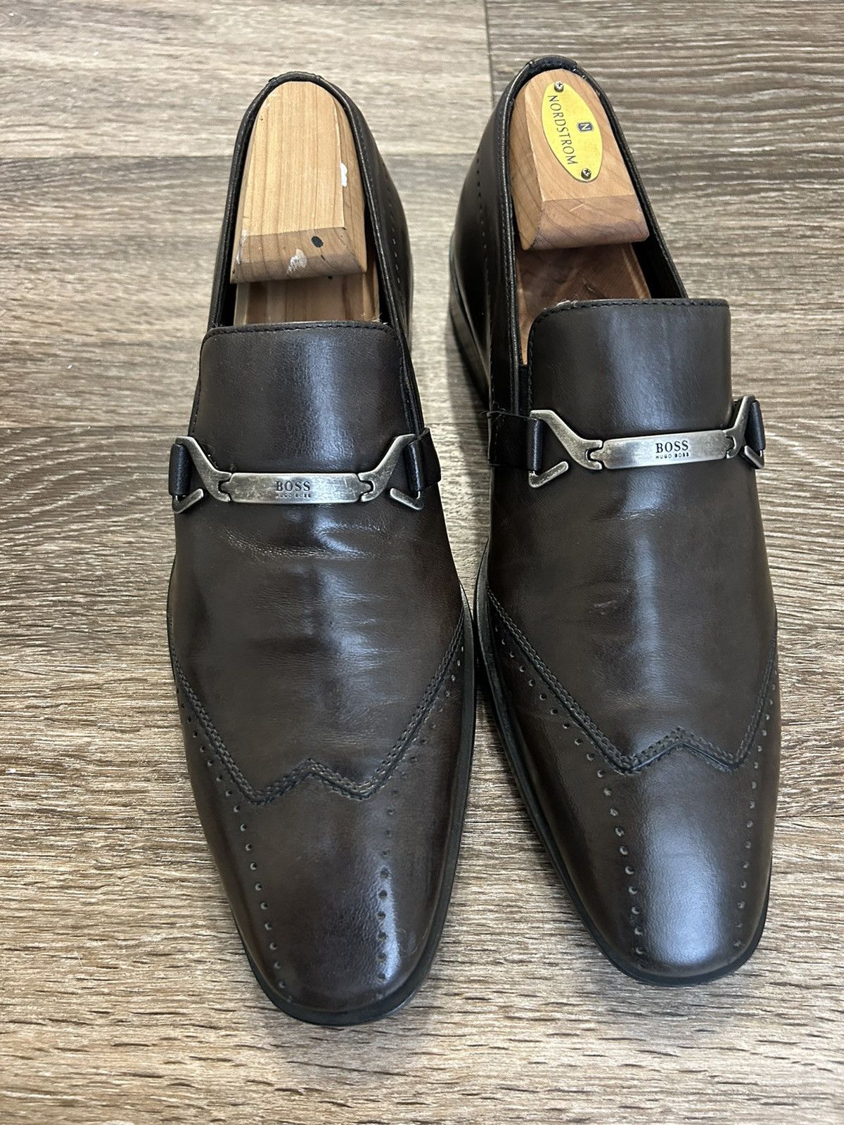 image of Hugo Boss Dress Shoes in Black, Men's (Size 8)