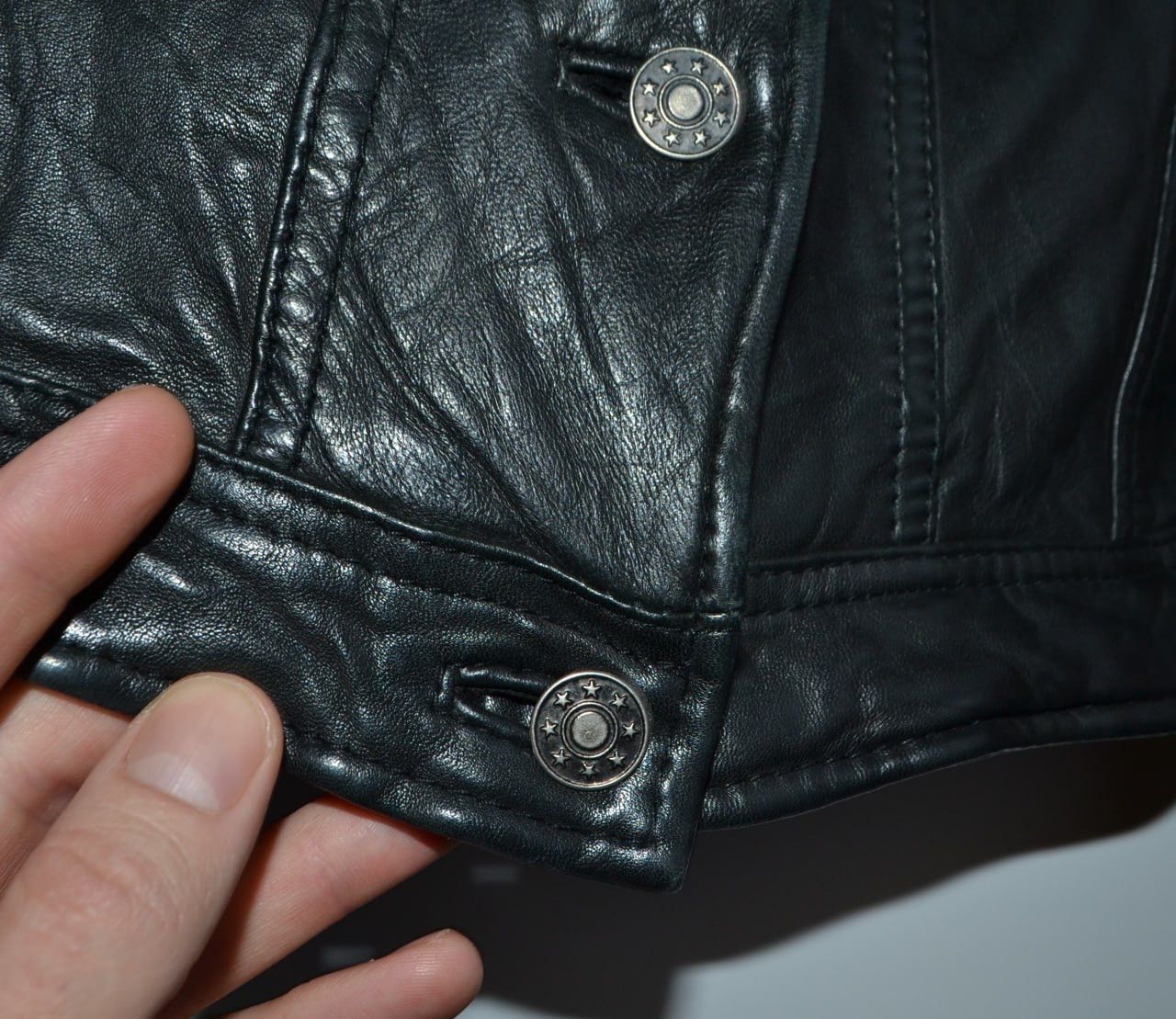 Muubaa Muubaa Lamb Leather Biker Jacket Women's Size UK 10 Black Size S / US 4 / IT 40 - 5 Thumbnail