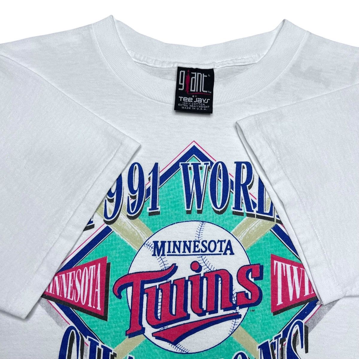 MLB Vtg 1991 MLB Minnesota Twins World Champions Starter T-Shirt Size US L / EU 52-54 / 3 - 2 Thumbnail