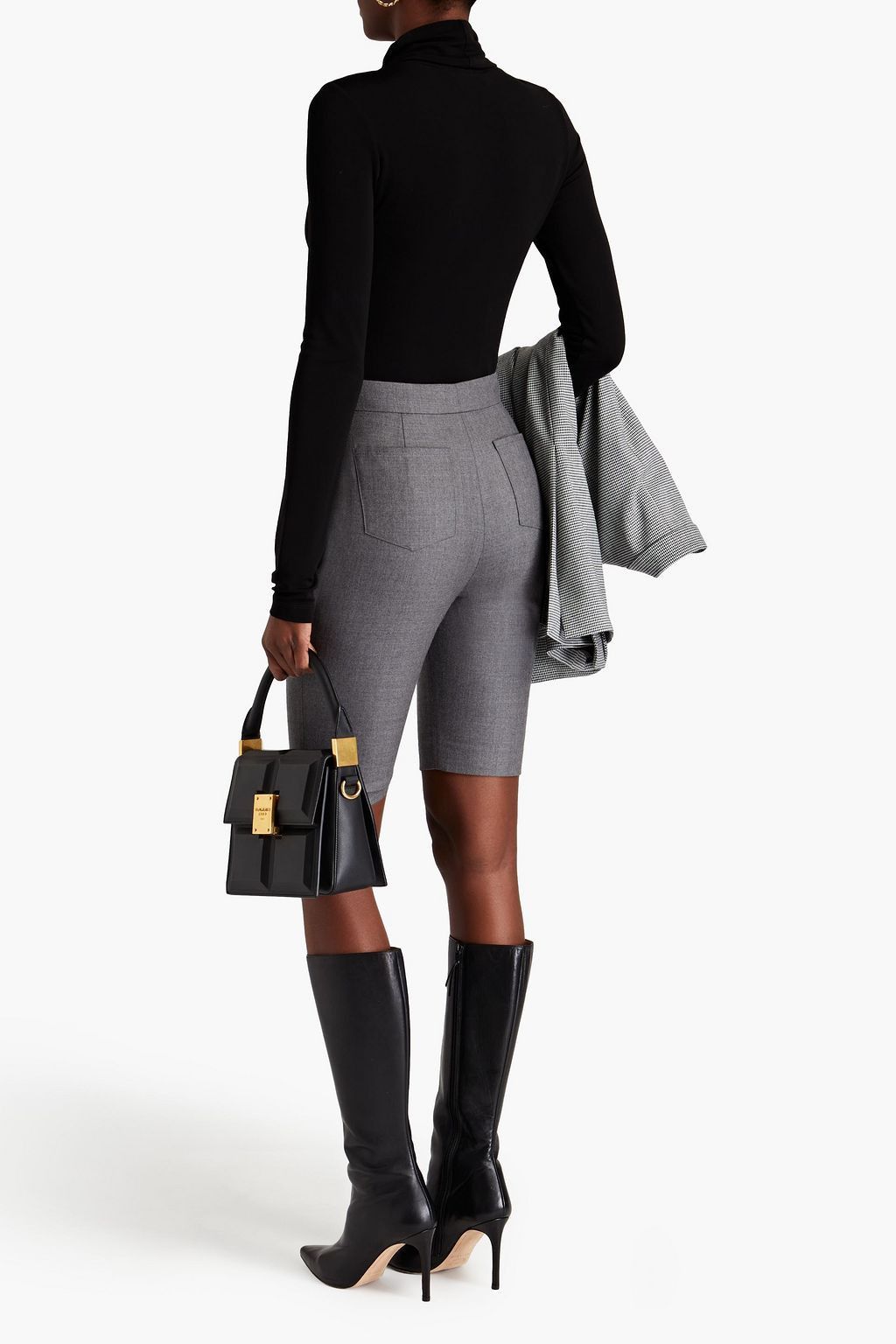 Balmain o1y0625 Short in Gray Size 32" / US 10 / IT 46 - 3 Thumbnail