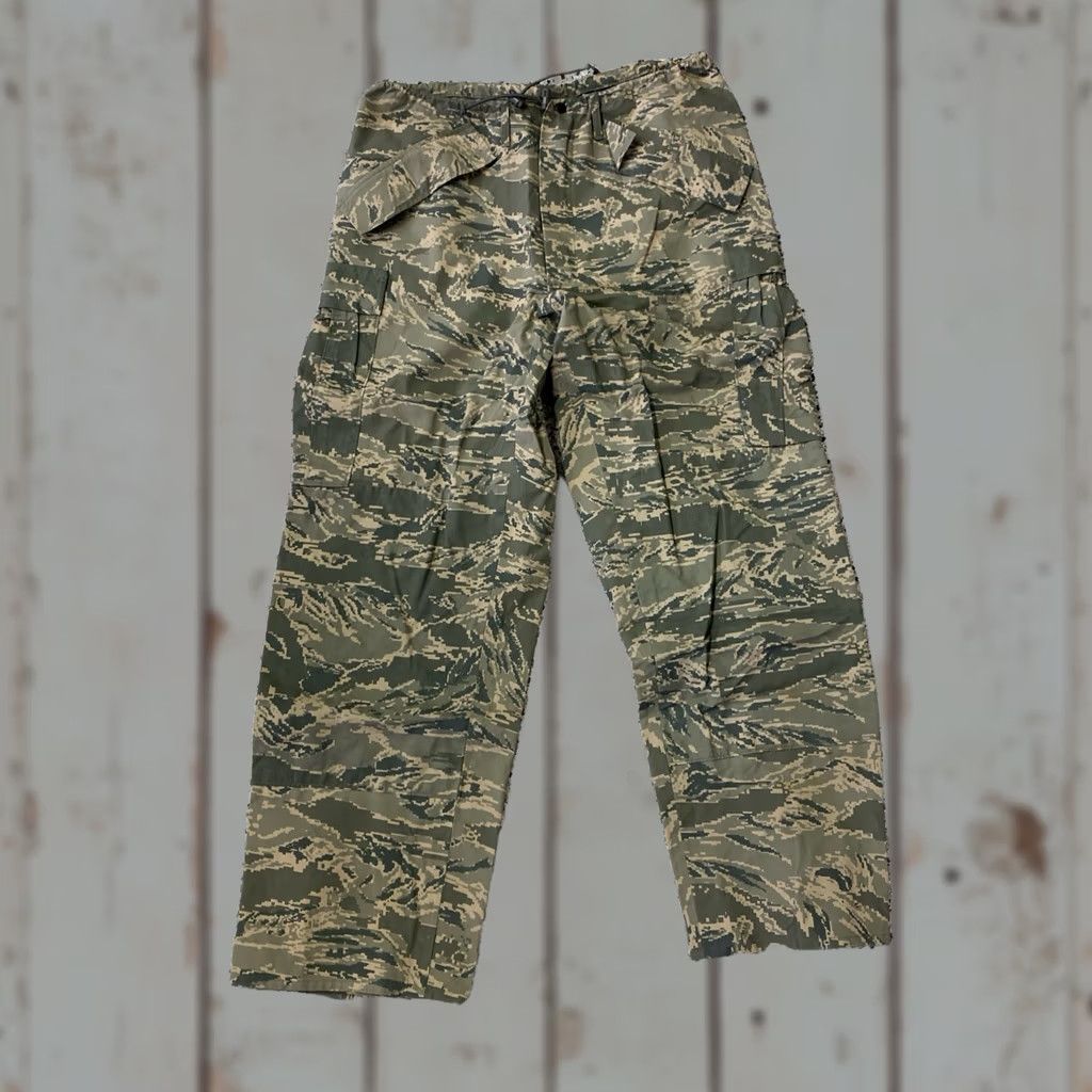 AMO US ARMY Camo Waterproof Pants ACUS Size 33 Multicolor Rain Pants Mens Regular Camouflage 2000s Size US 33 - 1 Thumbnail