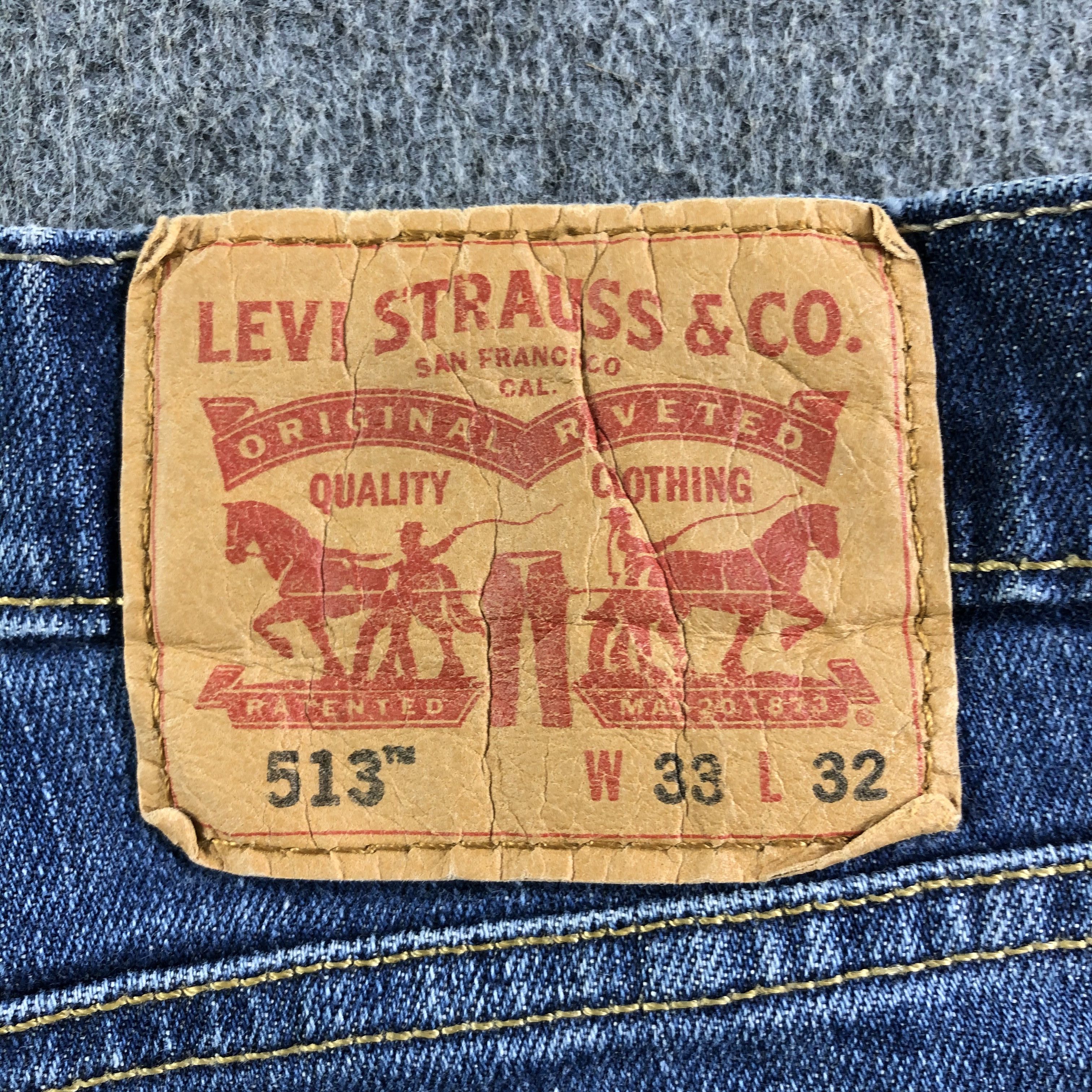 Levi's Vintage Blue Wash Levis 513 Jeans-J4291 Size US 33 - 5 Thumbnail