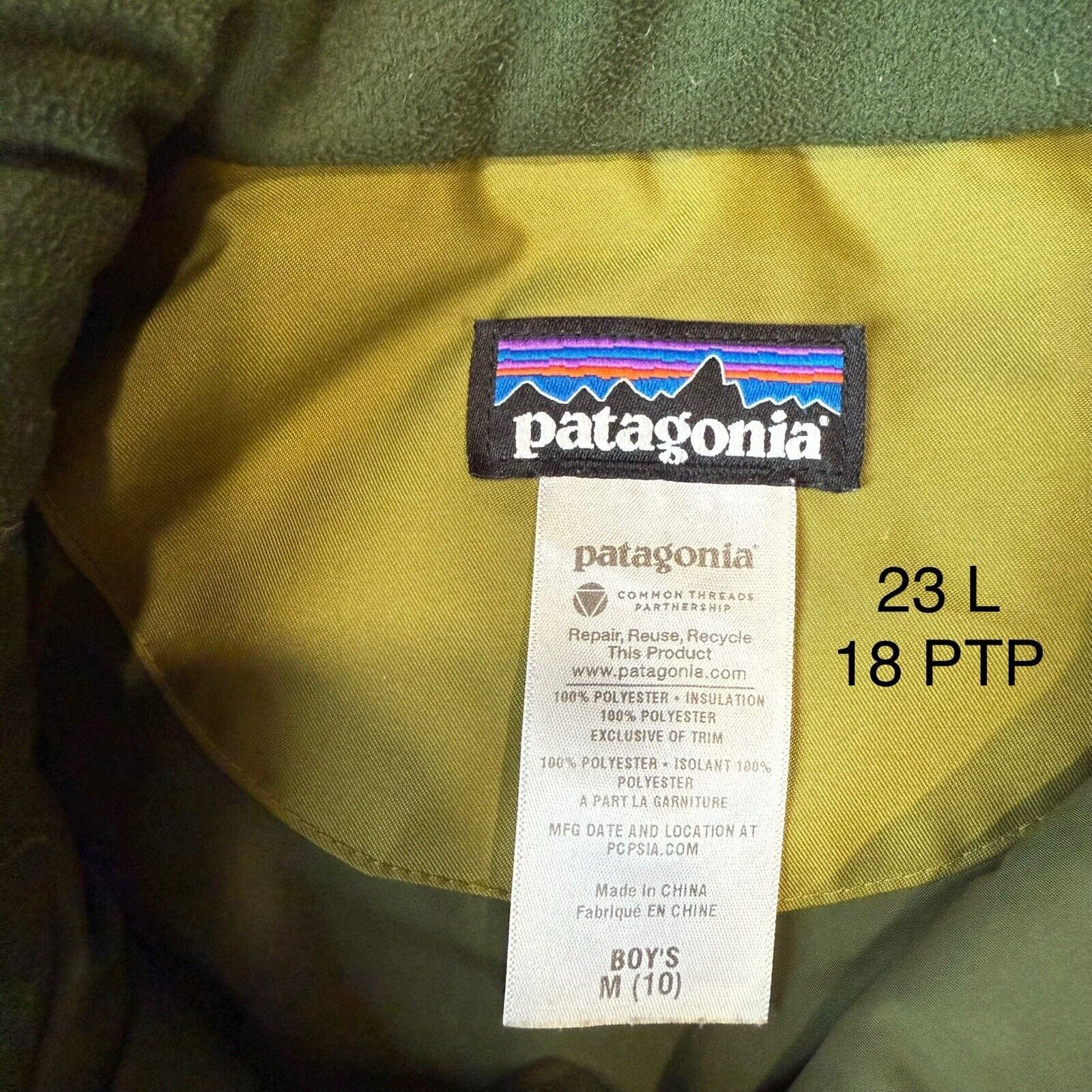 Patagonia Patagonia Jacket Youth Medium Green Full Zip Insulated Size US XXS / EU 40 - 7 Thumbnail
