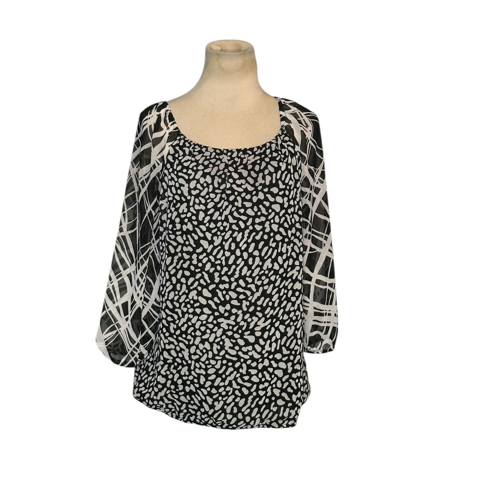 Ann Taylor Ann Taylor 3/4 sleeves tunic blouse size Small Size S / US 4 / IT 40 - 8 Thumbnail
