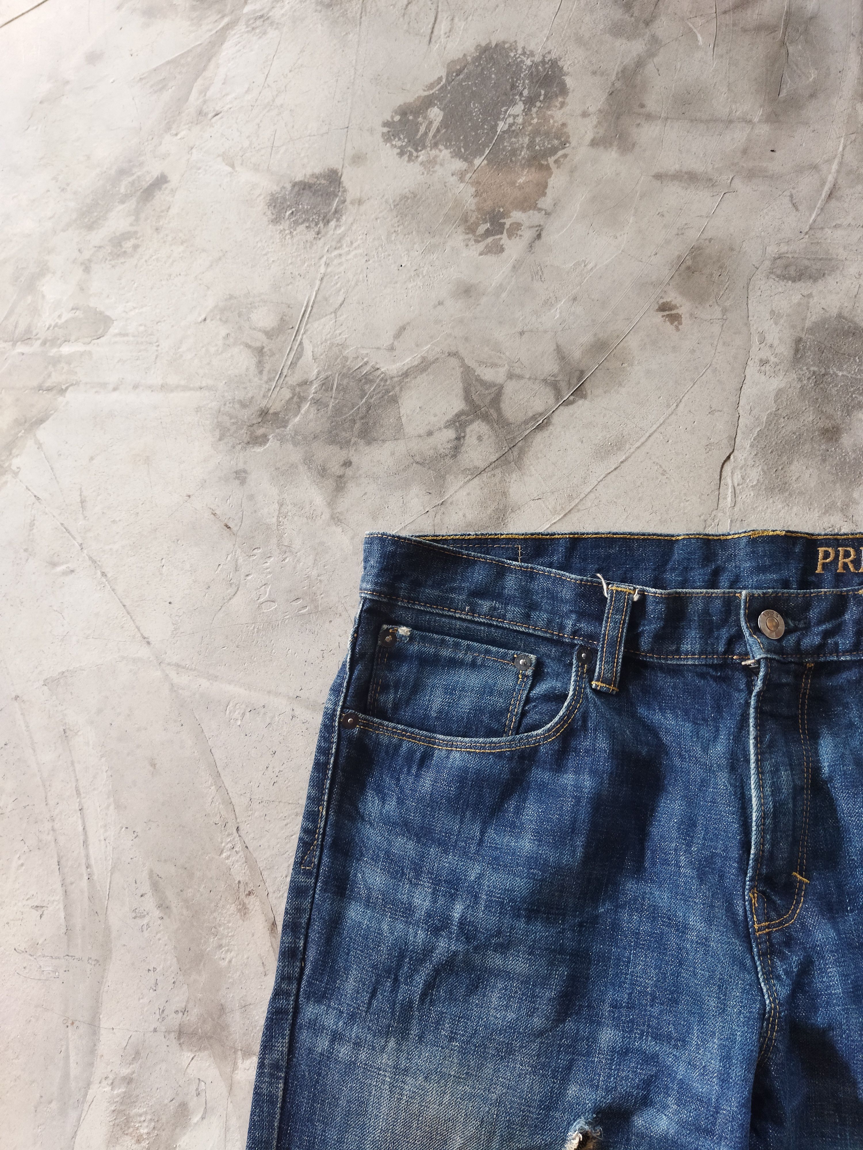 Vintage VINTAGE PREMIUM SKINNY DISTRESSED BLUE JEANS PANTS Size US 35 - 4 Thumbnail
