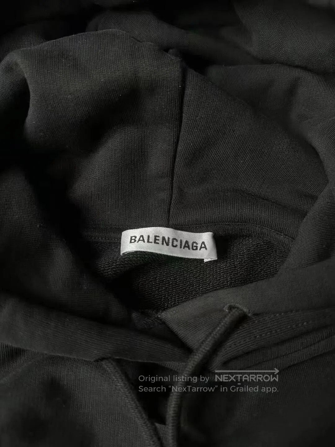 Balenciaga balenciaga black hoodie with logo. Size US S / EU 44-46 / 1 - 3 Thumbnail