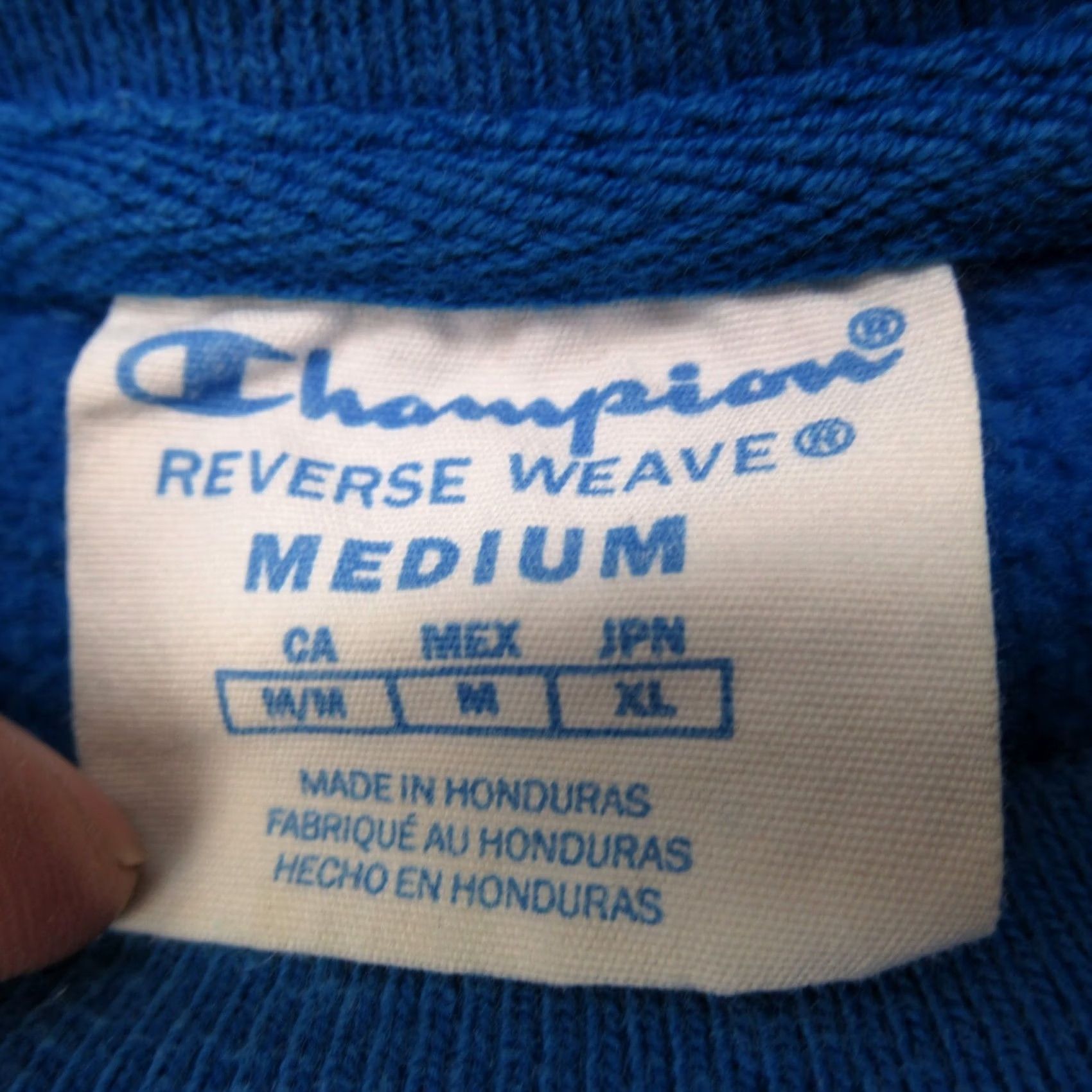 Champion Champion Sweatshirt Mens M Royal Blue Reverse Weave Graphic Print Logo Crew Neck Pullover Fleece Cotton Blend Size US M / EU 48-50 / 2 - 3 Thumbnail
