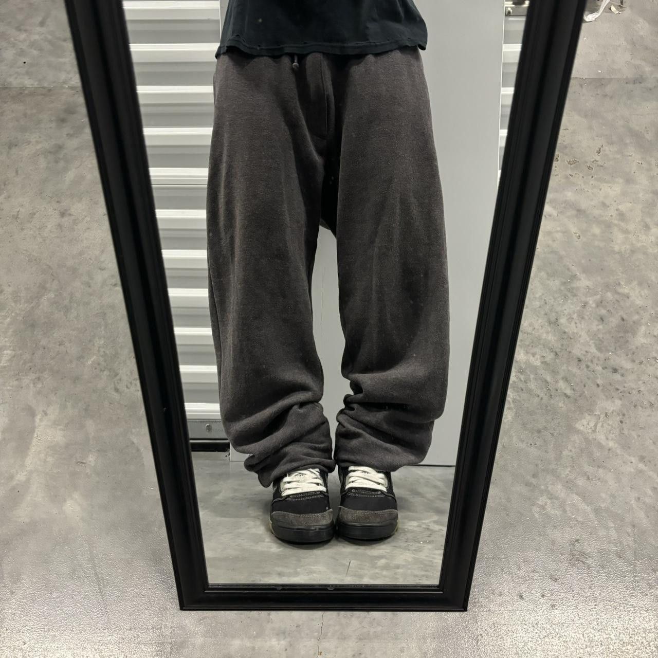 Japanese Brand × Vintage Crazy Vintage Y2K/2000s Grey Skater Essential Sweatpants! Size US 30 / EU 46 - 1 Thumbnail