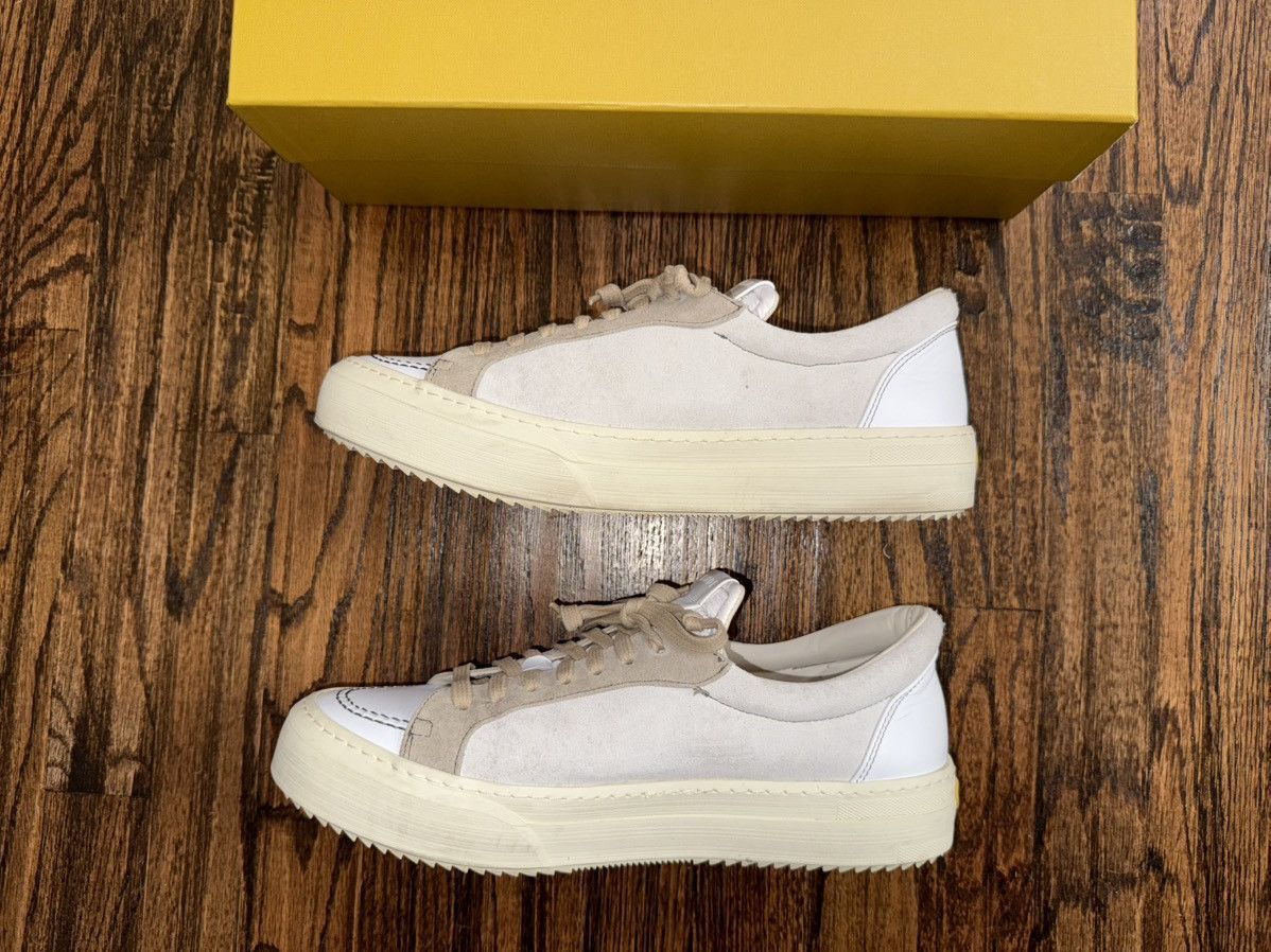 Rhude Rhude V1 Low Suede Leather Beige White Size 11 Size US 11 / EU 44 - 2 Thumbnail