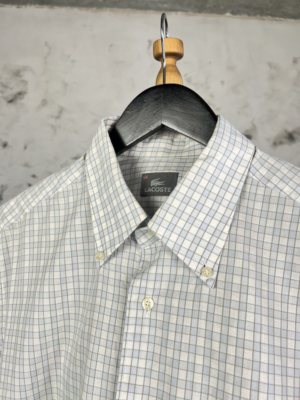 Lacoste Vintage Lacoste Short Sleeve Button Shirt Size L- XL 44 Size US L / EU 52-54 / 3 - 3 Thumbnail