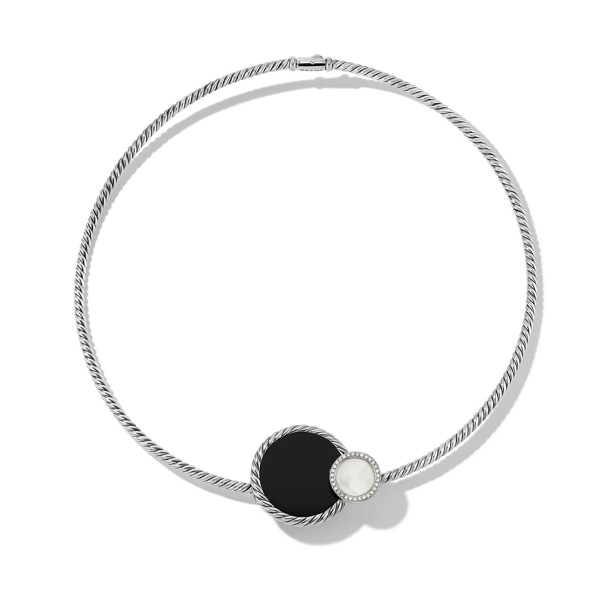 David Yurman o1w1db10325 DY Elements Eclipse Necklace with Black Onyx Size ONE SIZE - 1 Thumbnail