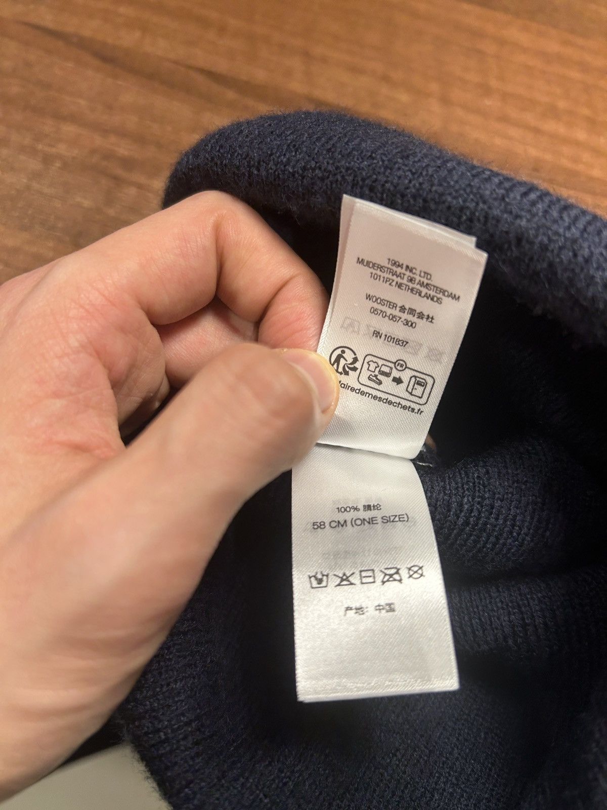 Supreme Supreme Tag Beanie Navy Size ONE SIZE - 5 Thumbnail