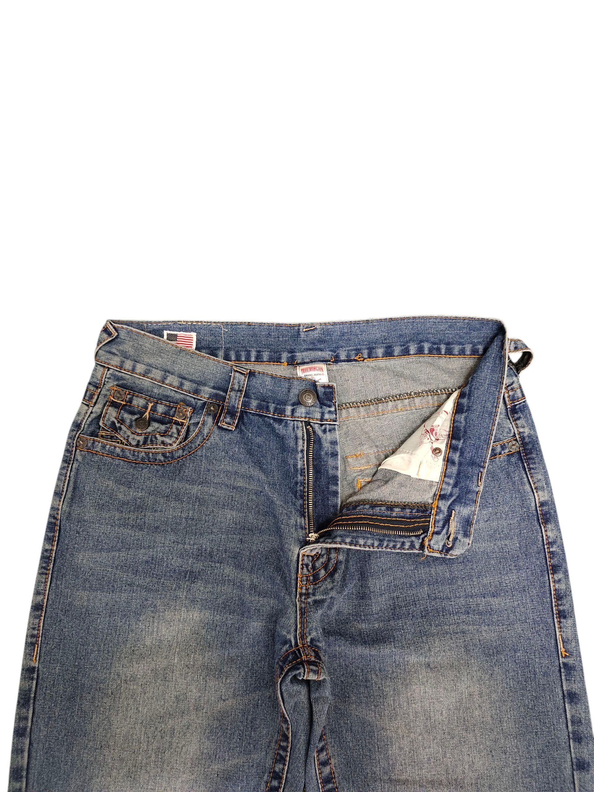 True Religion Vintage Y2k True Religion Usa Ricky Denim Jeans Size US 36 / EU 52 - 7 Thumbnail