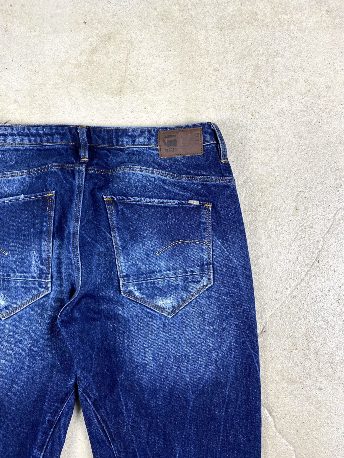 G-Star Distressed G Star Raw 3d Denim Pants Patchwork Japan Size US 30 / EU 46 - 23 Thumbnail