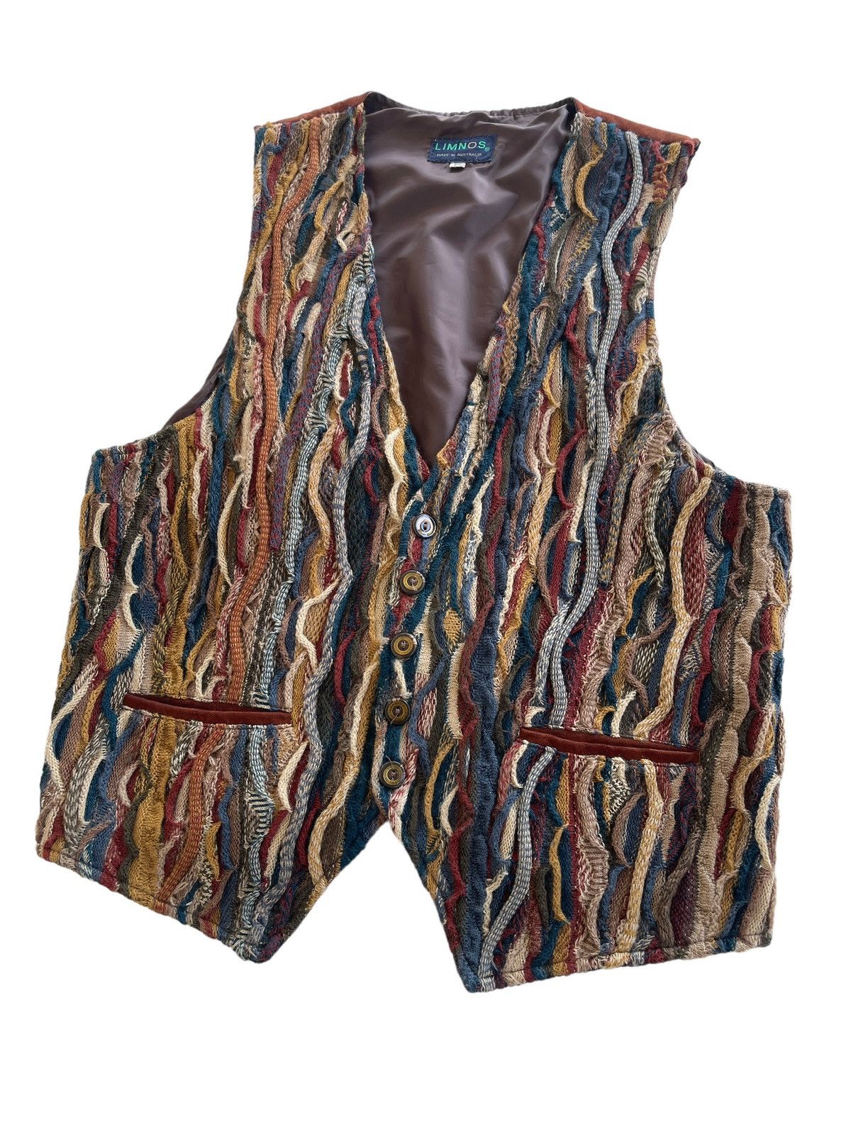 Coogi 90s Limnos 3D Lamb Suede Knitted Coogi Vest Size US M / EU 48-50 / 2 - 2 Thumbnail