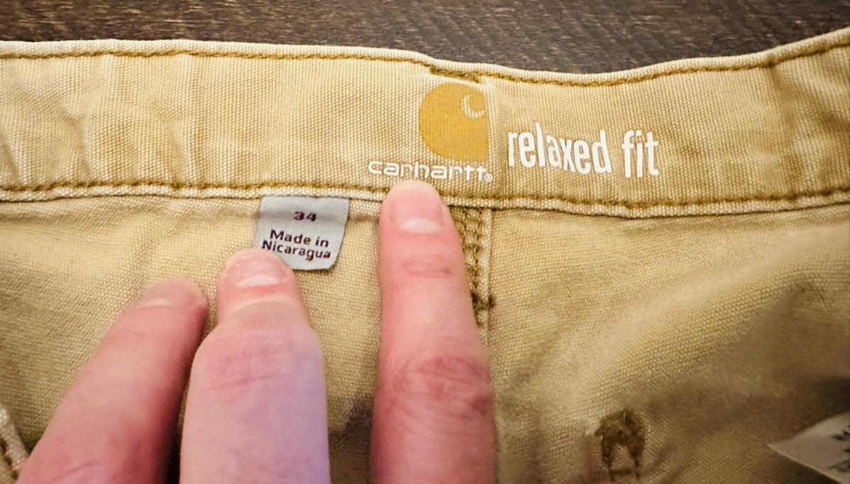 Carhartt Carhartt Tan Men's Shorts Size 34x9.5 Relaxed Fit-Spots- Size US 34 / EU 50 - 9 Thumbnail