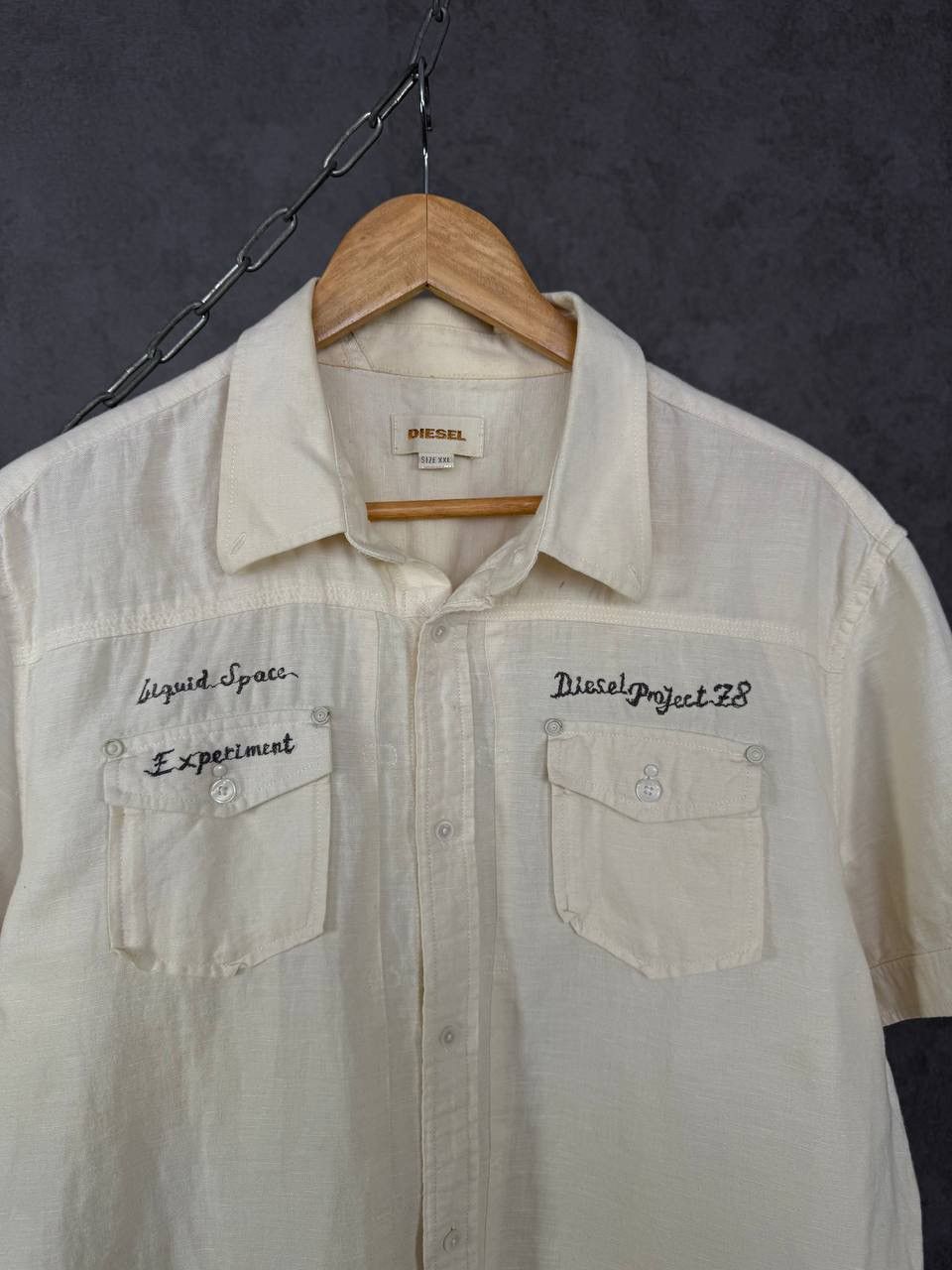 Diesel Diesel designer linen shirt Size US XXL / EU 58 / 5 - 3 Thumbnail
