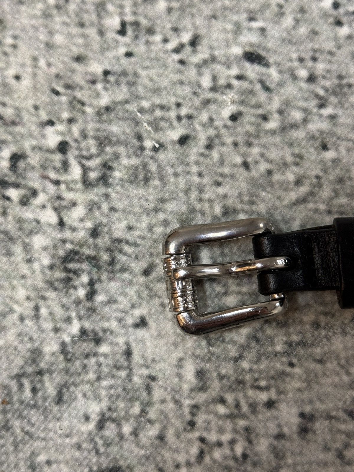 Diesel Diesel leather belt multicolour moving letters Y2K black Size 40 - 4 Thumbnail