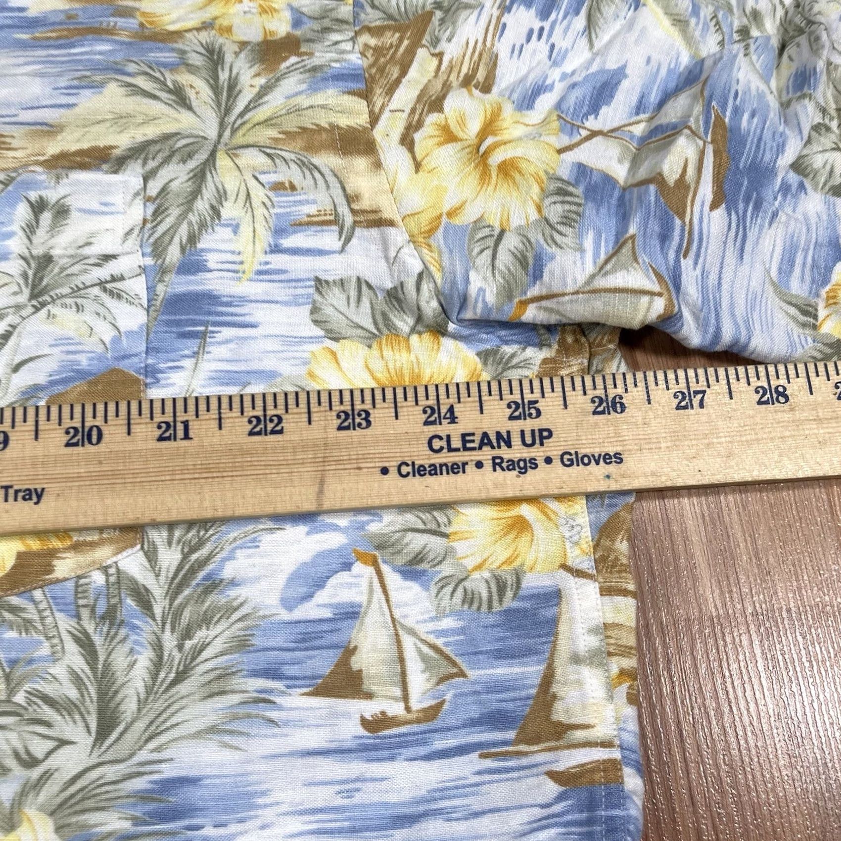 Canon Alex Cannon Shirt Mens XL Extra Large Linen Rayon Hawaiian ButtonUp Short Sleeve Size US XL / EU 56 / 4 - 7 Thumbnail