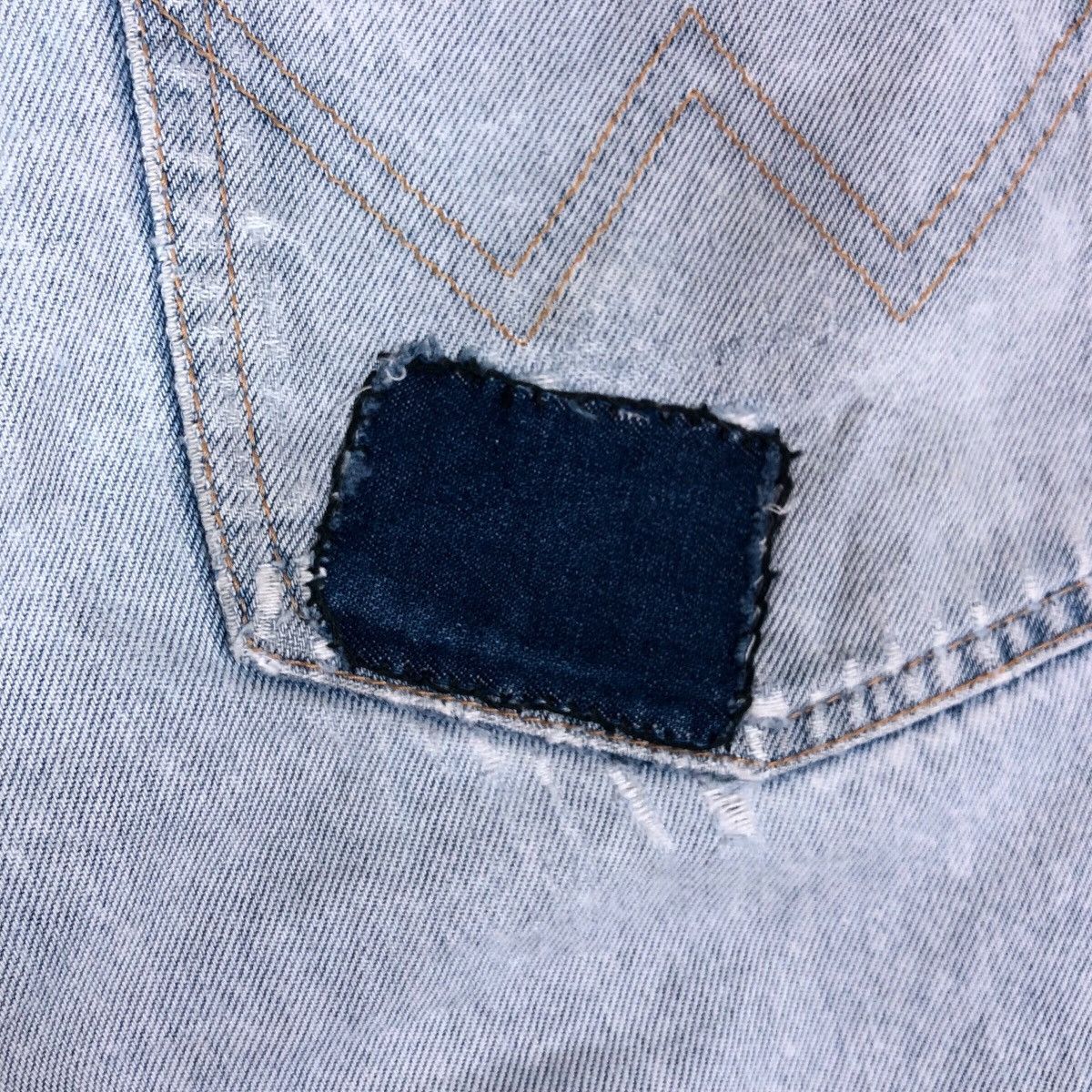 Edwin Vintage Edwin Acid Wash Distressed Patchwork Denim Jeans Size US 42 / EU 58 - 15 Thumbnail