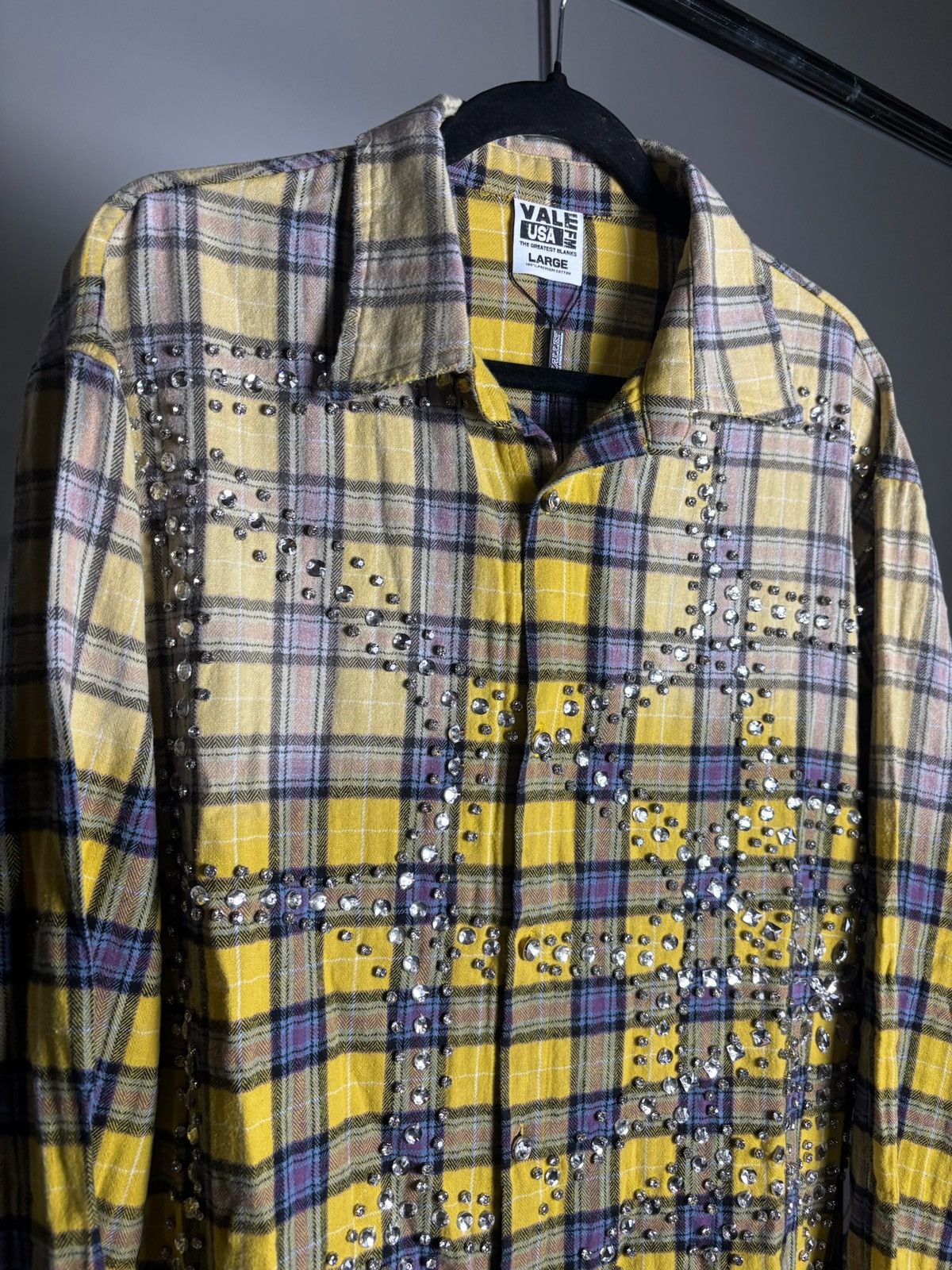 Vale Vale Forever Lemonhead Flannel 'Yellow/Blue' Size US L / EU 52-54 / 3 - 3 Thumbnail