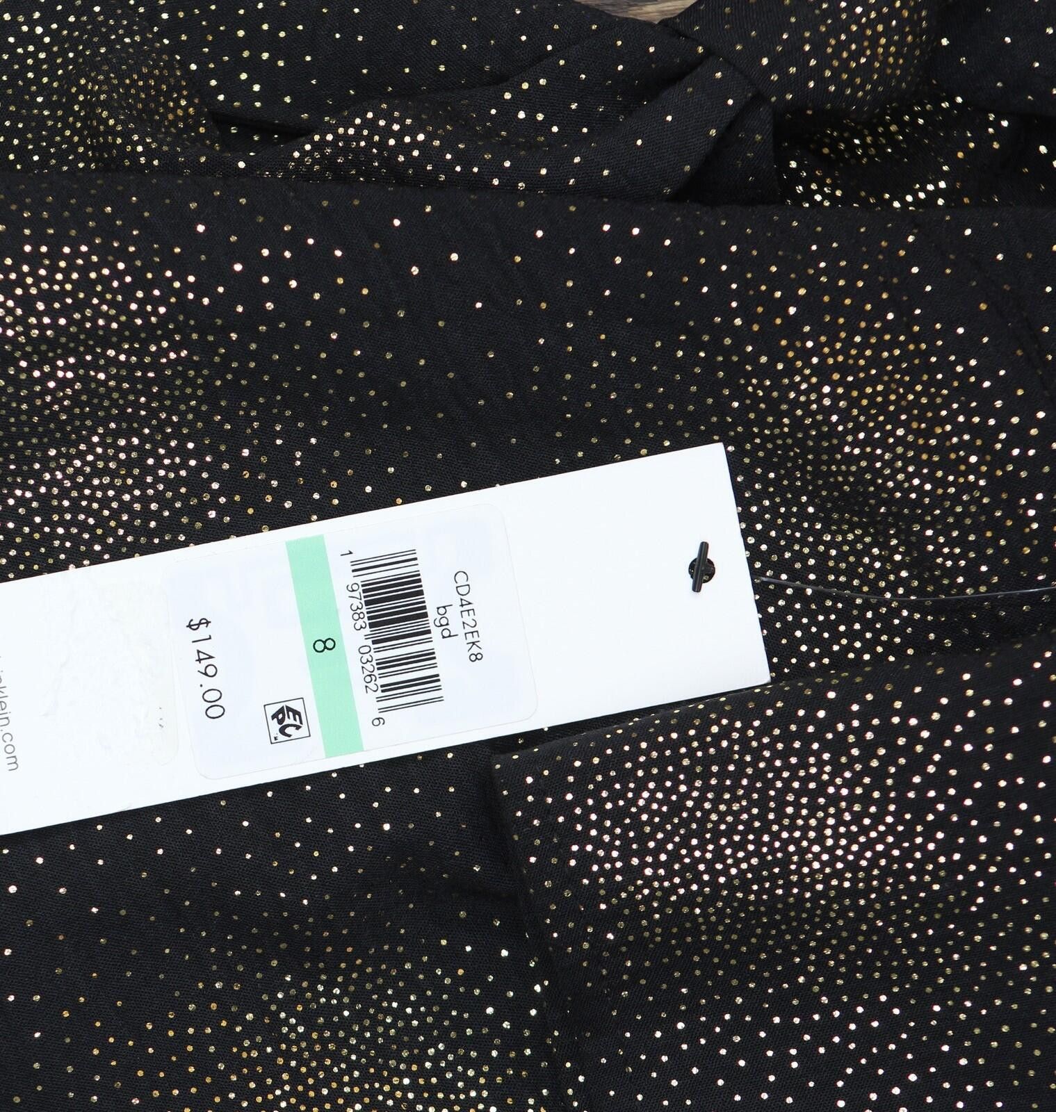 Calvin Klein Nwt Calvin Klein Midi Button Cuff Dress Black / Gold 8 Size M / US 6-8 / IT 42-44 - 3 Thumbnail