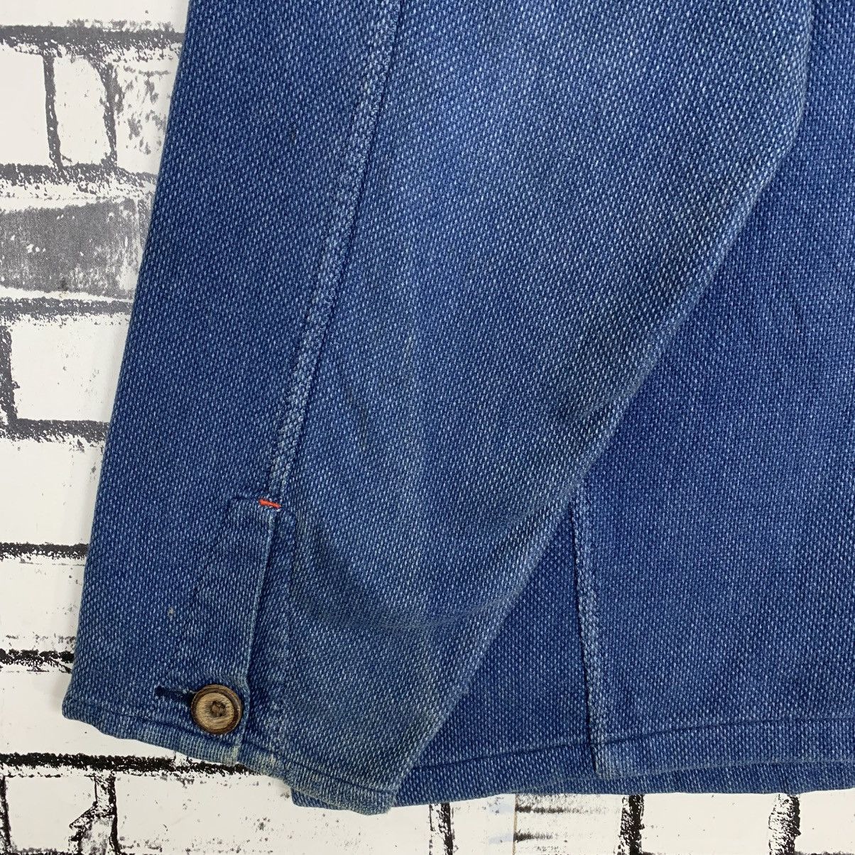 Pure Blue Japan Pure Blue Japan Indigo Mandarin Collar Jacket Men Size 2 Size XS / US 0-2 / IT 36-38 - 11 Thumbnail