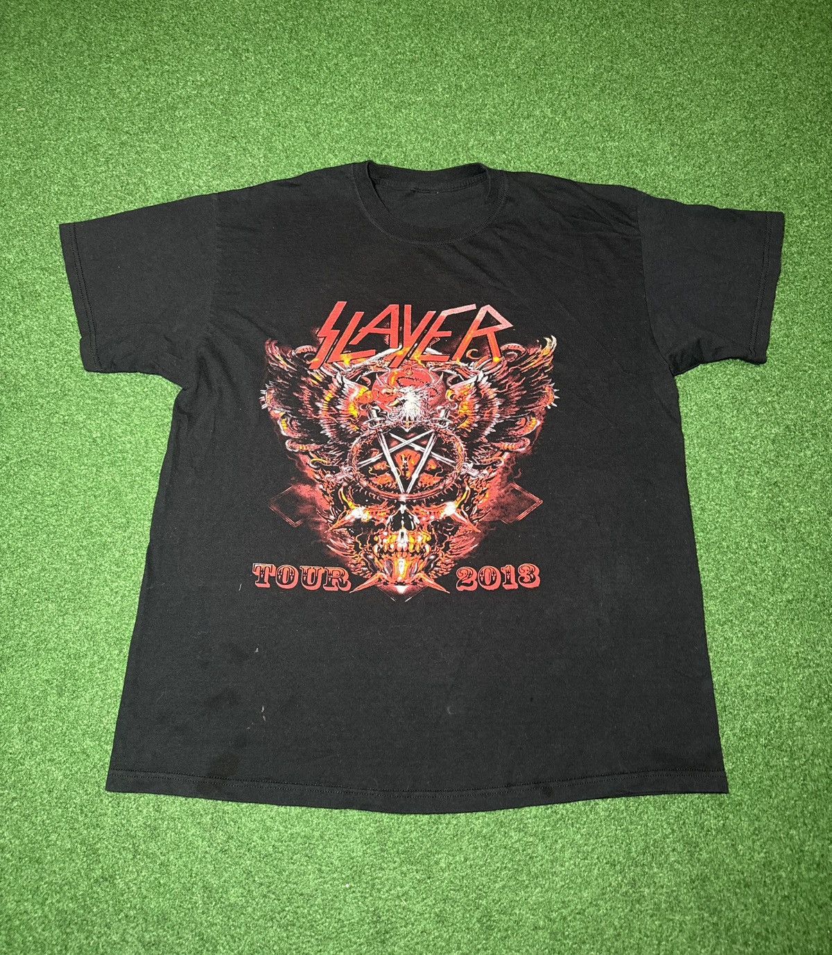Band Tees Slayer Heavy Metal Grunge Concert Large Black T Shirt Size US L / EU 52-54 / 3 - 1 Thumbnail