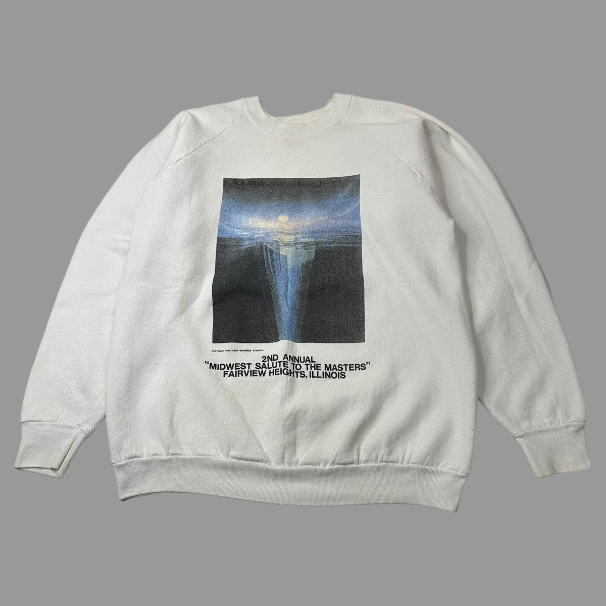 Vintage Vintage 1980s art sweatshirt Size US XL / EU 56 / 4 - 1 Thumbnail