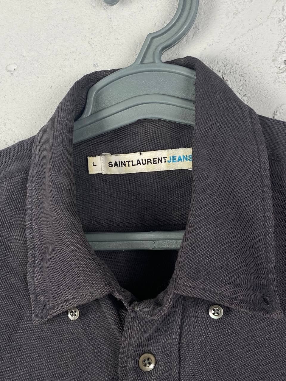 Vintage × Yves Saint Laurent Saint Laurent Jeans YSL Denim Shirt Yves Saint Laurent Shirt Size US L / EU 52-54 / 3 - 2 Thumbnail