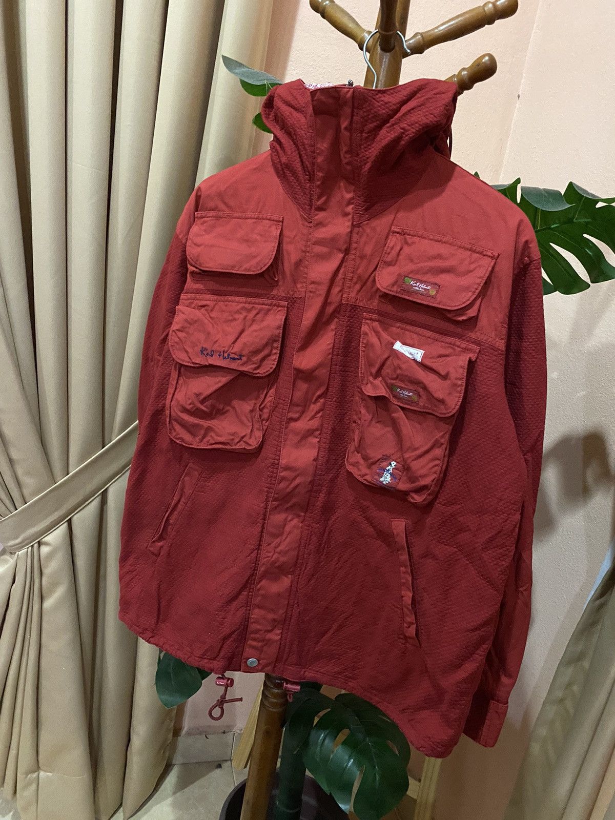 Karl Helmut Karl Helmut Vintage Red Utility Jacket Size US L / EU 52-54 / 3 - 2 Thumbnail