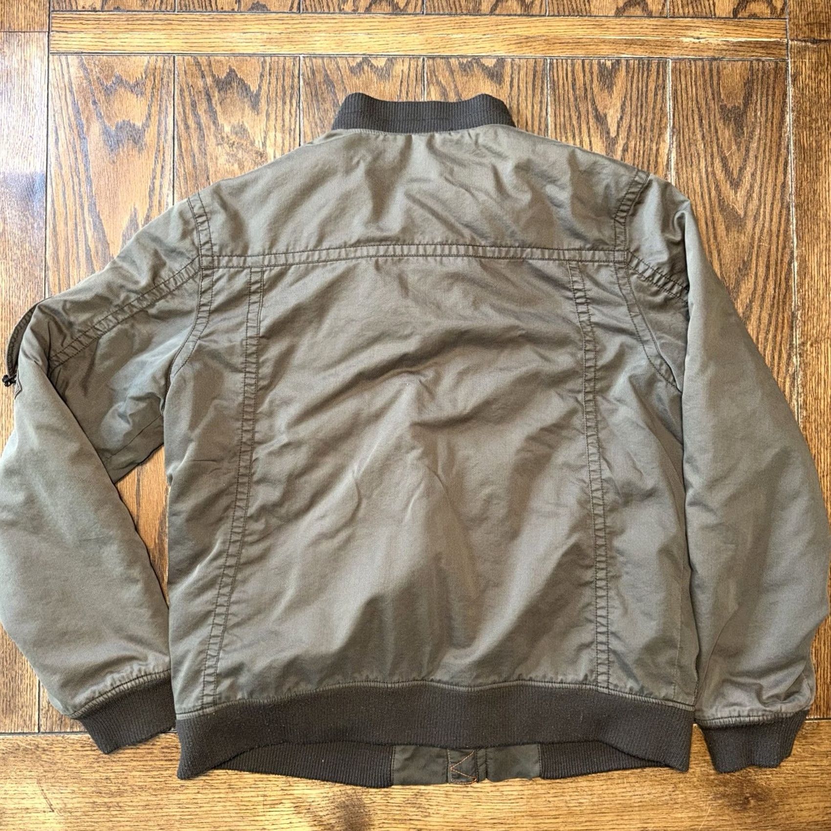 Tommy Bahama Tommy Bahama Mens Large Jacket Brown Flight Bomber Island Crafted Perfect Fit Size US L / EU 52-54 / 3 - 5 Thumbnail