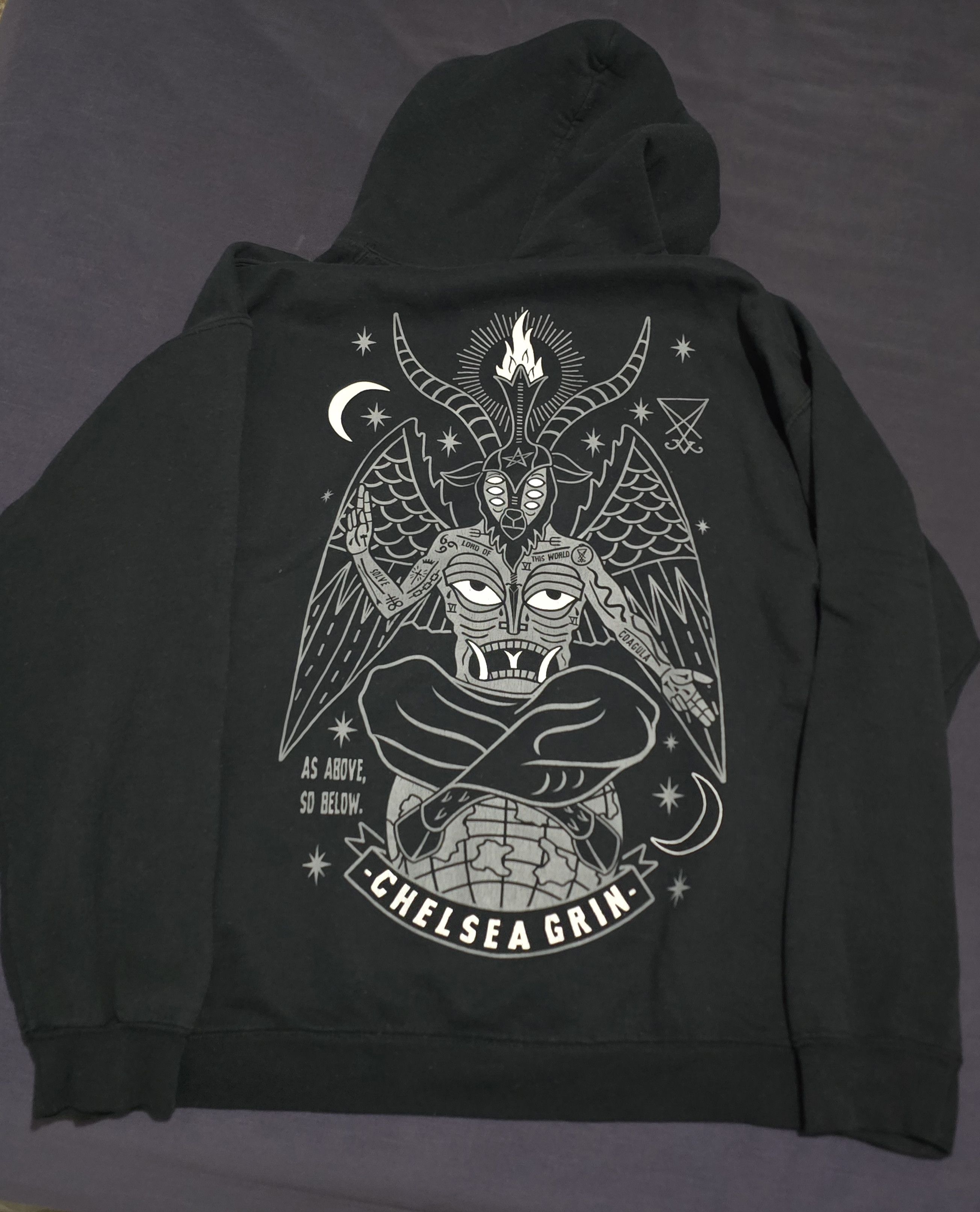 Gildan Chelsea Grin As Above So Below Hoodie Size US L / EU 52-54 / 3 - 2 Thumbnail