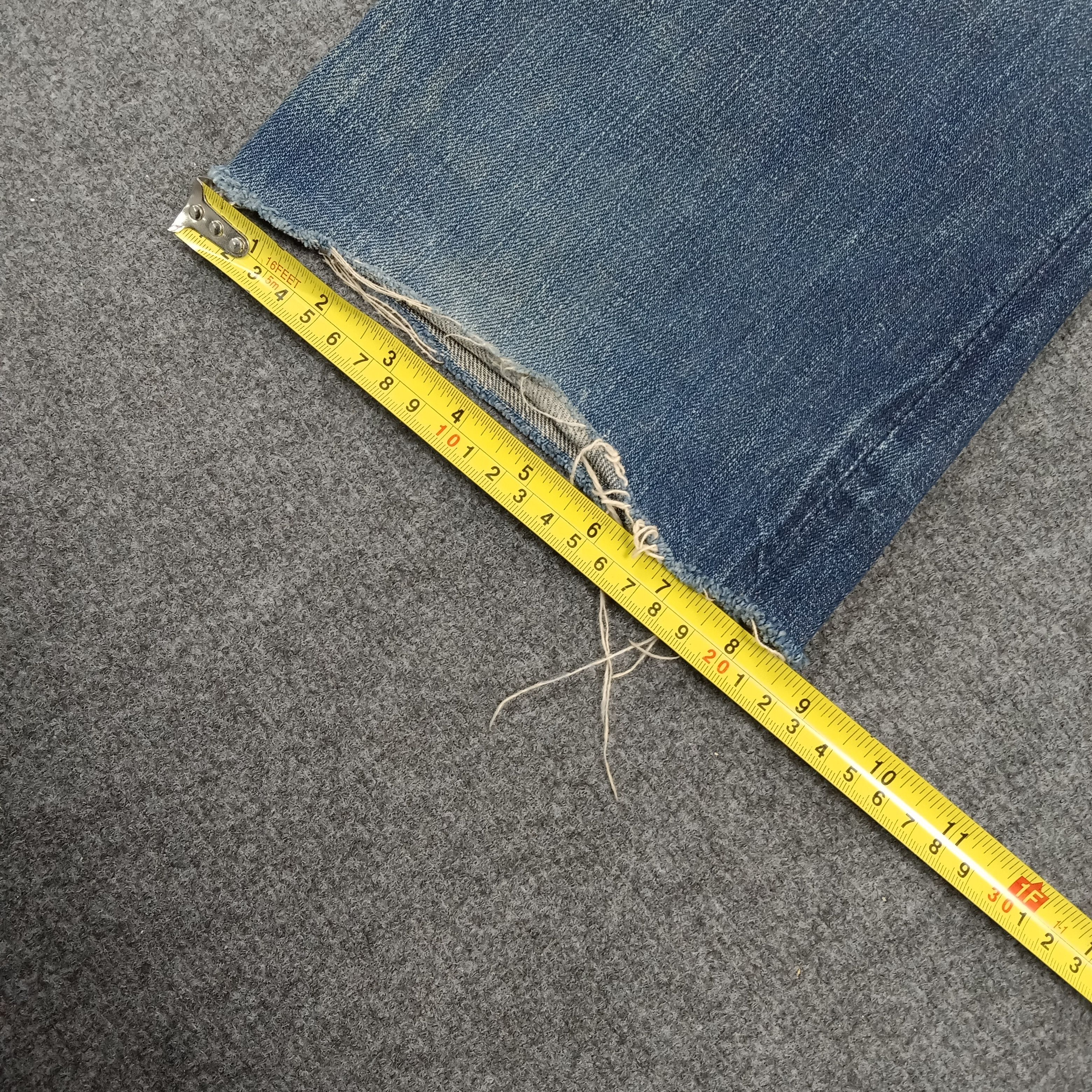 The Real McCoy's Joe McCoy 901 Selvedge Distressed Hem Denim Jeans E1A37 Size US 29 - 12 Thumbnail
