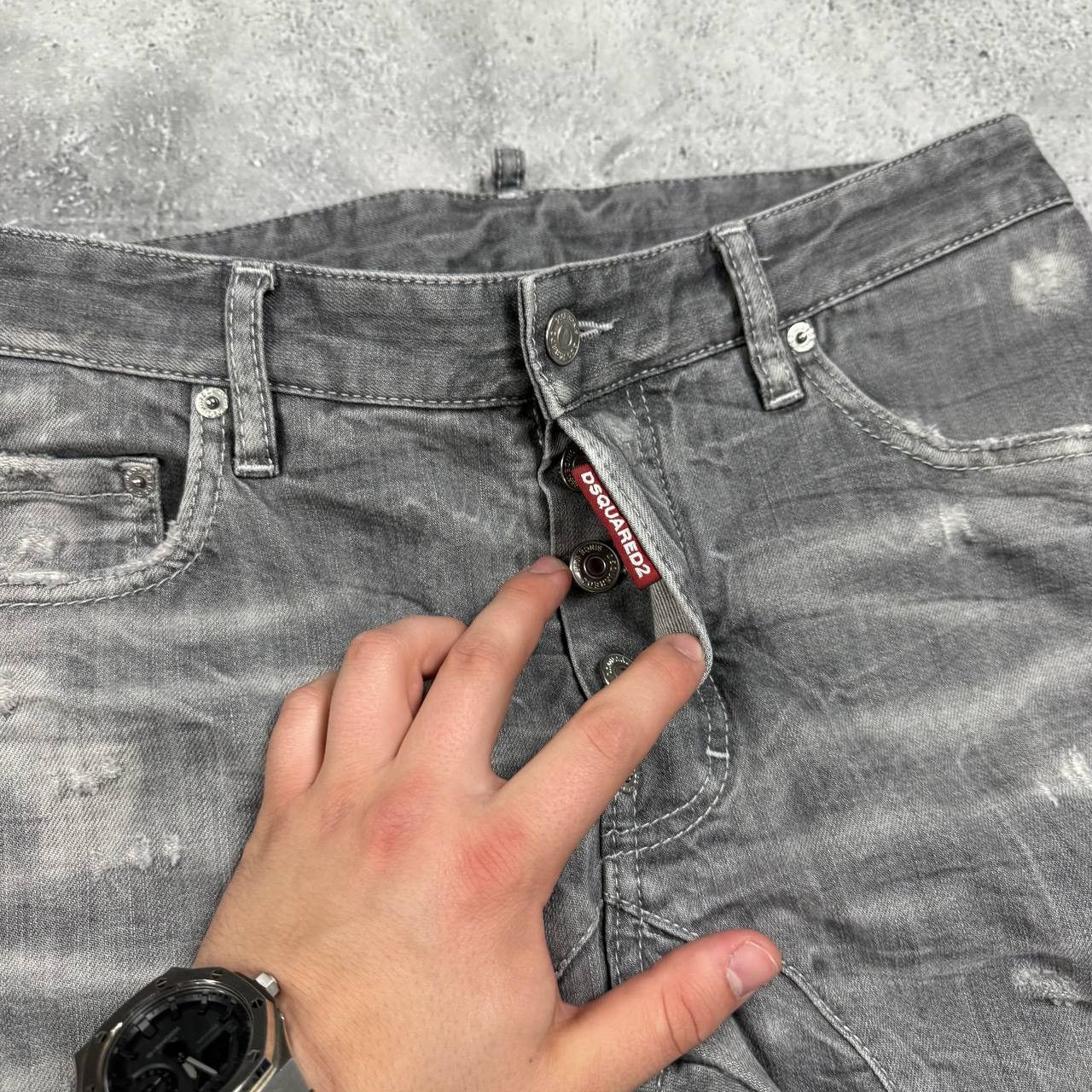 Dsquared2 Dsquared2 Tidy Biker Jeans Made In Italy Gray Size 46 Size US 30 / EU 46 - 14 Thumbnail