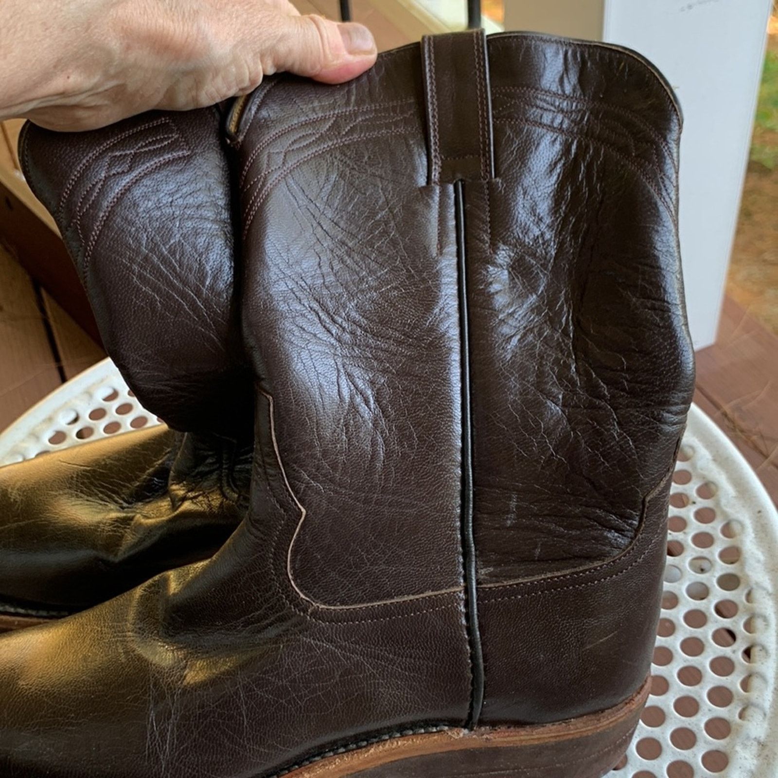 Vintage Mandujano custom made cowboy western boots Size US 8 / IT 38 - 1 Thumbnail
