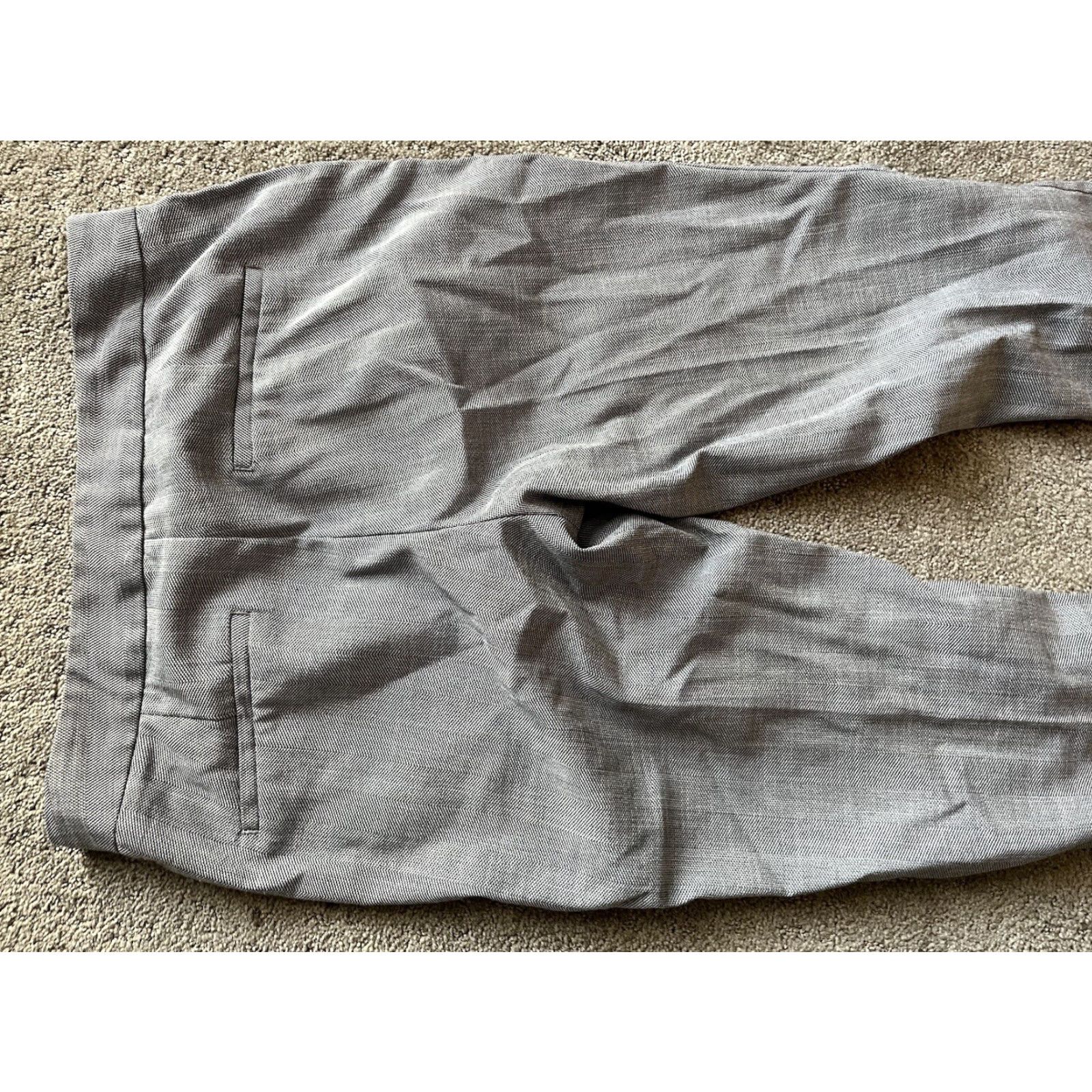 Zara ZARA Women’s Dress Pants Size 2 Gray Solid Mid Rise Stretch Size 26" / US 2 / IT 38 - 4 Thumbnail