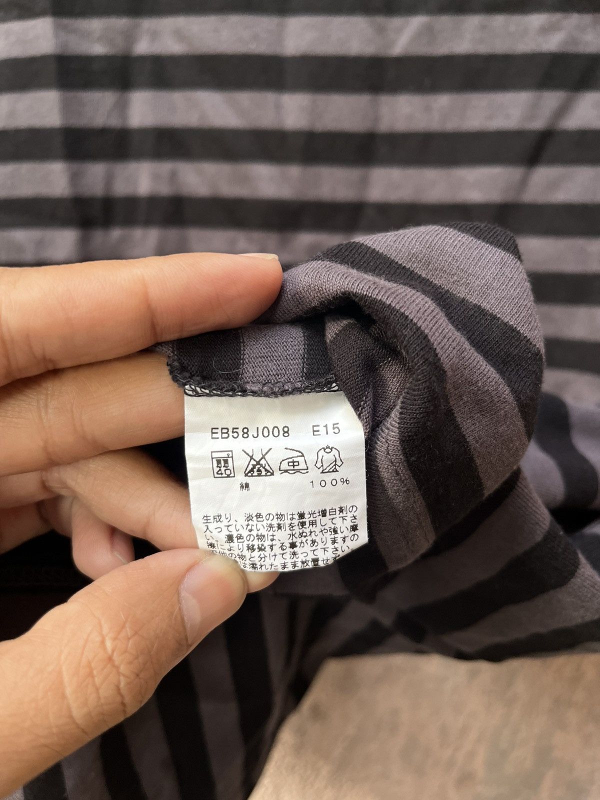 agnes b. Agnes B Black / Grey Stripe Size US S / EU 44-46 / 1 - 5 Thumbnail