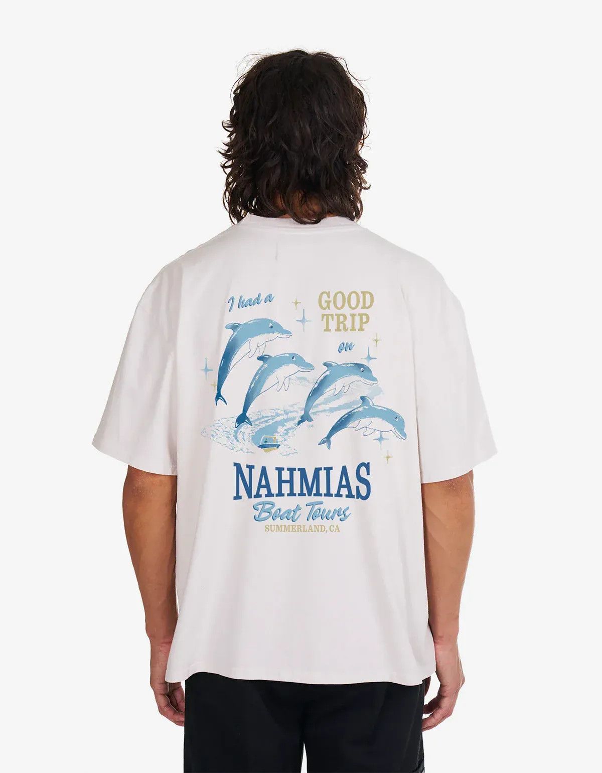 Nahmias Nahmias White Boat Tours Boxy T-Shirt Size US XL / EU 56 / 4 - 2 Thumbnail