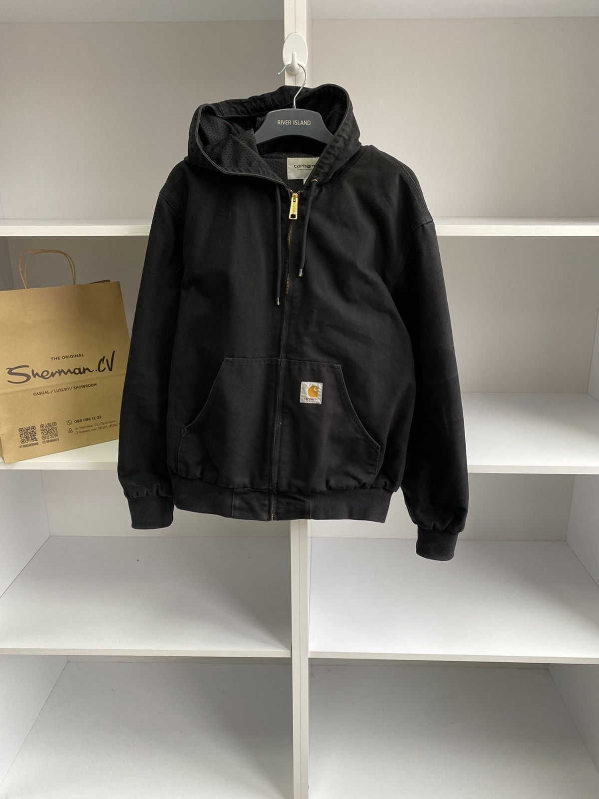 Carhartt × Vintage Vintage Cathartt 90s style Active black jacket Size US M / EU 48-50 / 2 - 2 Thumbnail