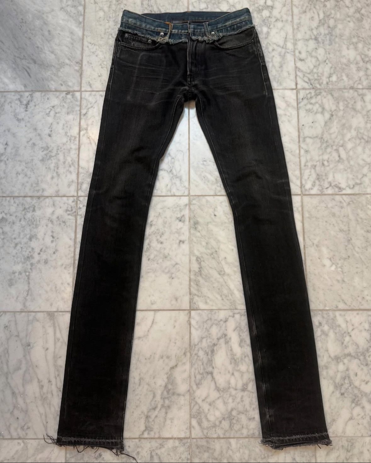 Dior × Hedi Slimane Dior Homme AW06 Cummerbund Denim | Grailed