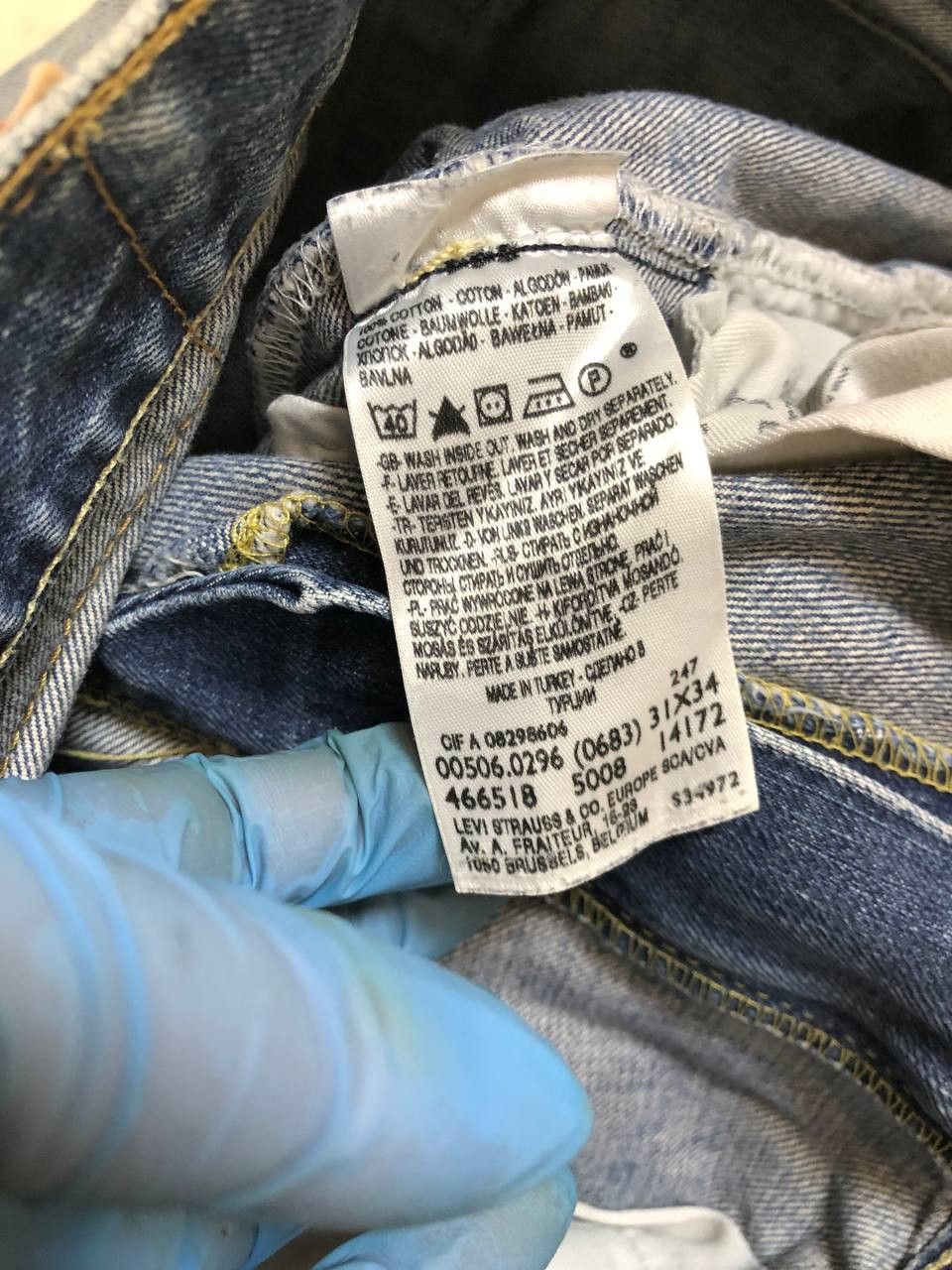 Levi's Levi's 506 Men's Jeans Shorts Distressed Denim Blue Size US 31 - 13 Thumbnail