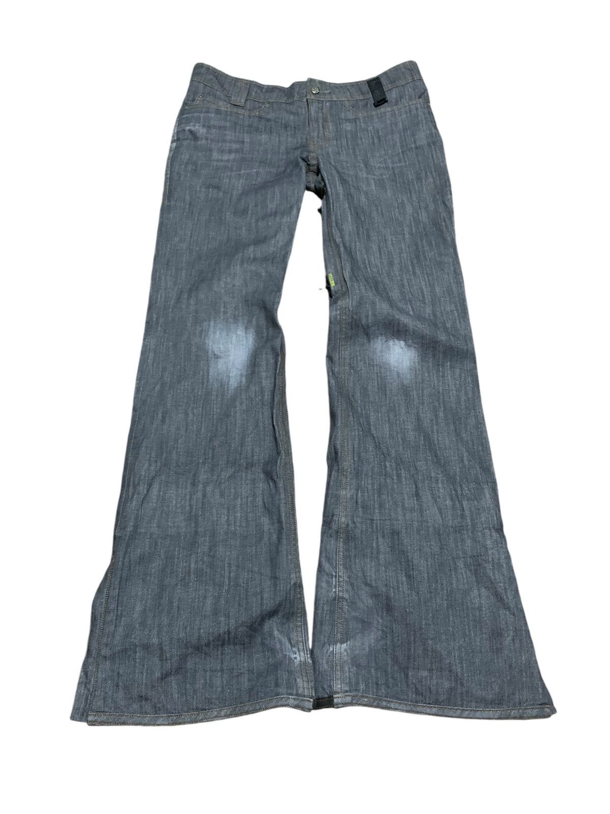 If Six Was Nine Holden multi zip flare denim layered jeans ifsixwasnine Size US 35 - 1 Thumbnail