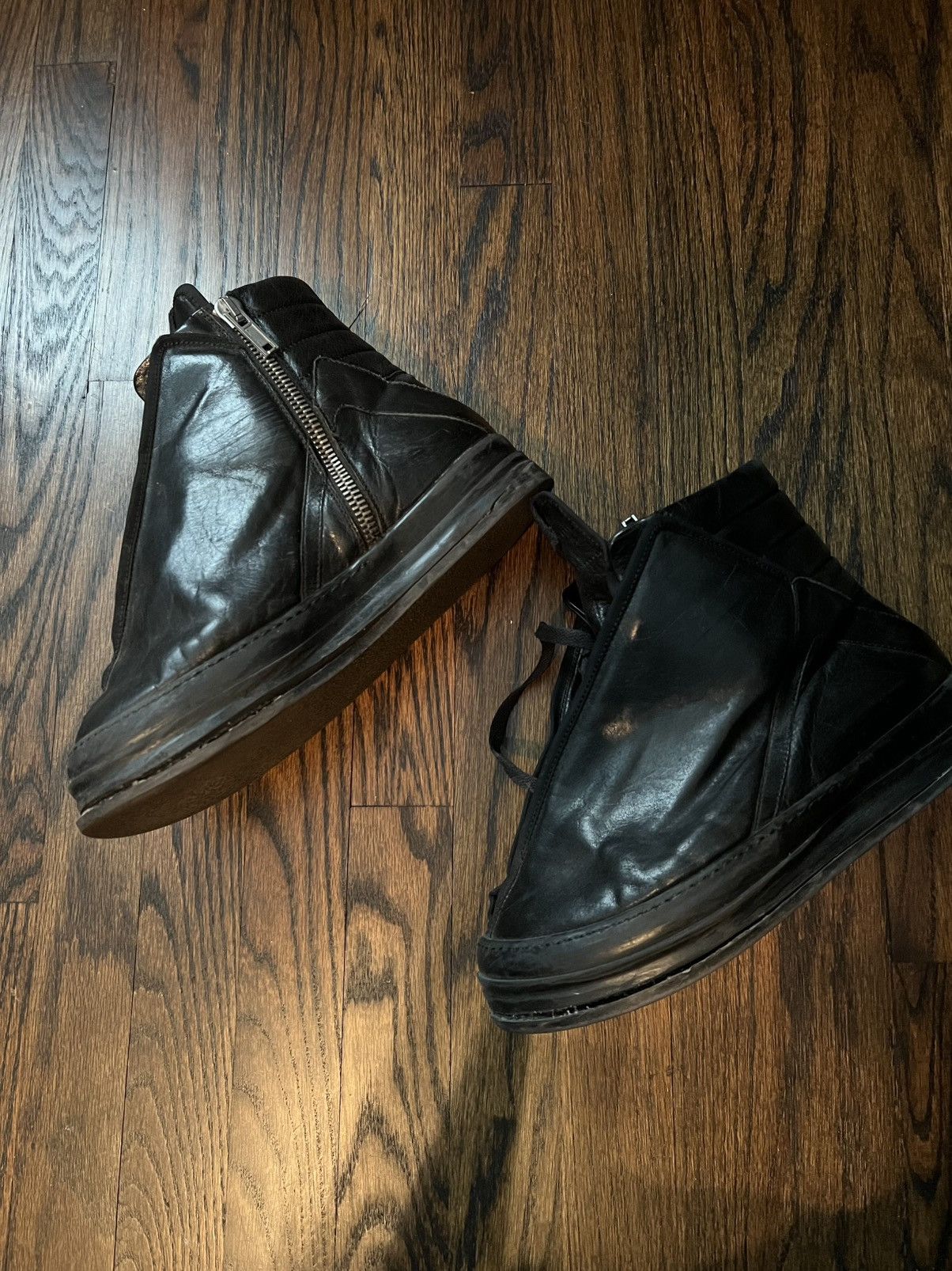 Rick Owens Rick owens ss10 leather hoof dunk Size US 9 / EU 42 - 1 Thumbnail
