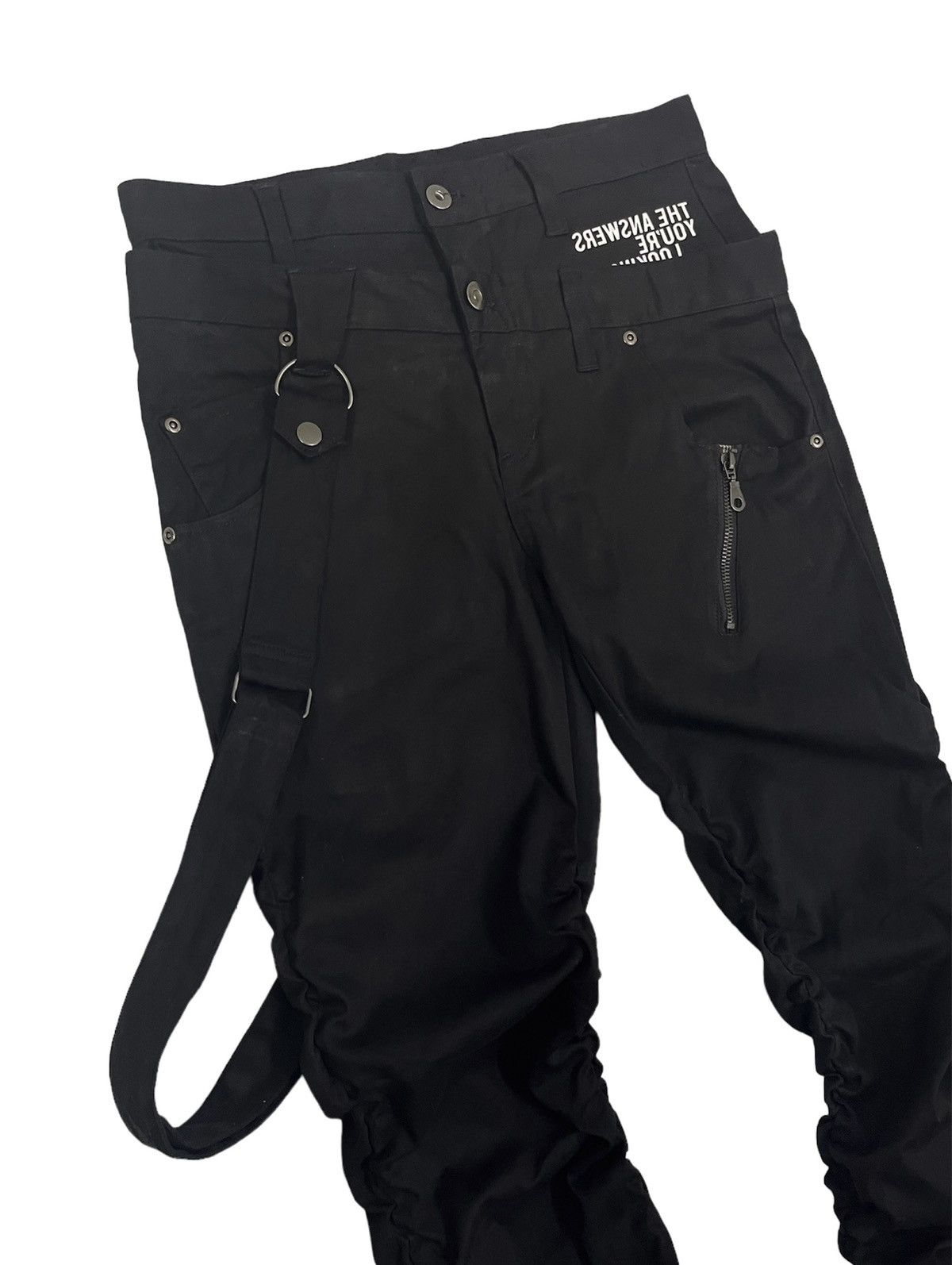 If Six Was Nine × Japanese Brand × PPFM Ragout Japan Double Waist Bondage Pants Size US 30 / EU 46 - 5 Thumbnail