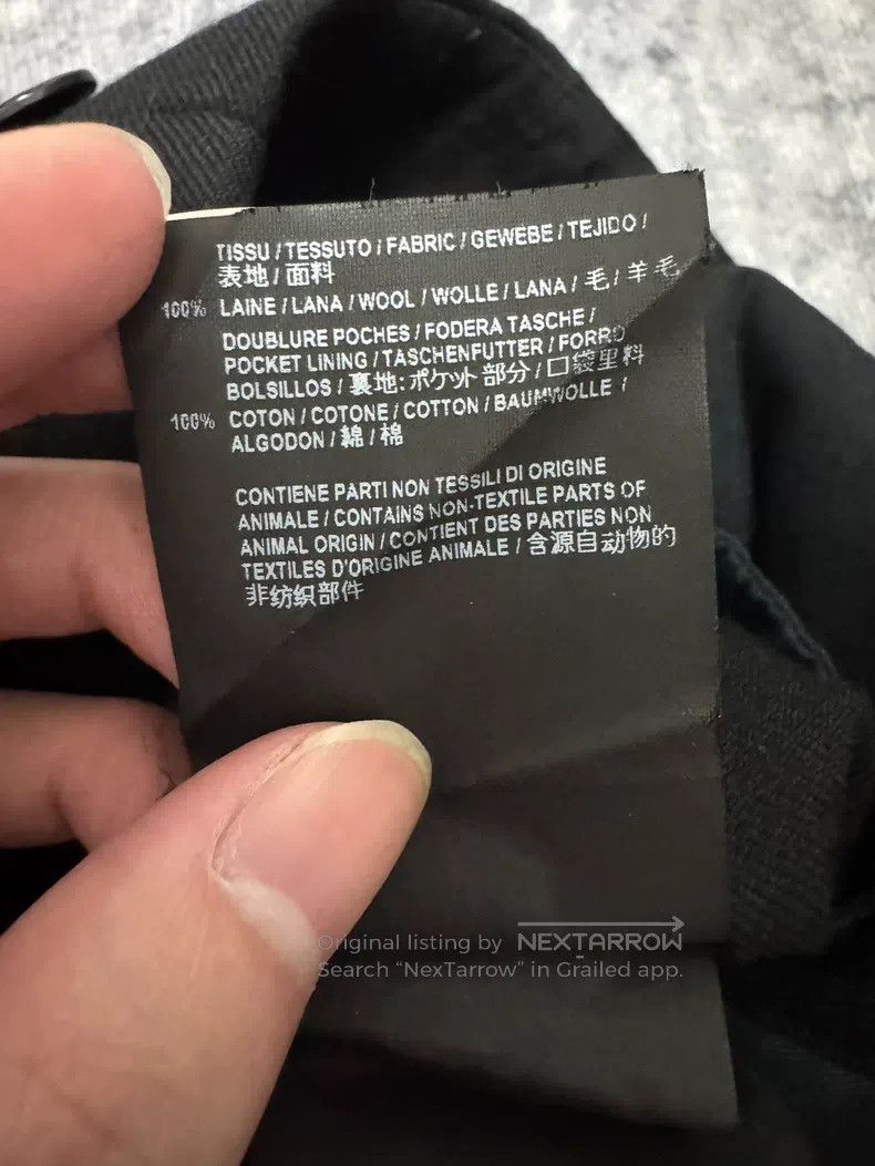 Saint Laurent Paris Saint Laurent Paris Black straight wool trousers Size US 28 / EU 44 - 5 Thumbnail