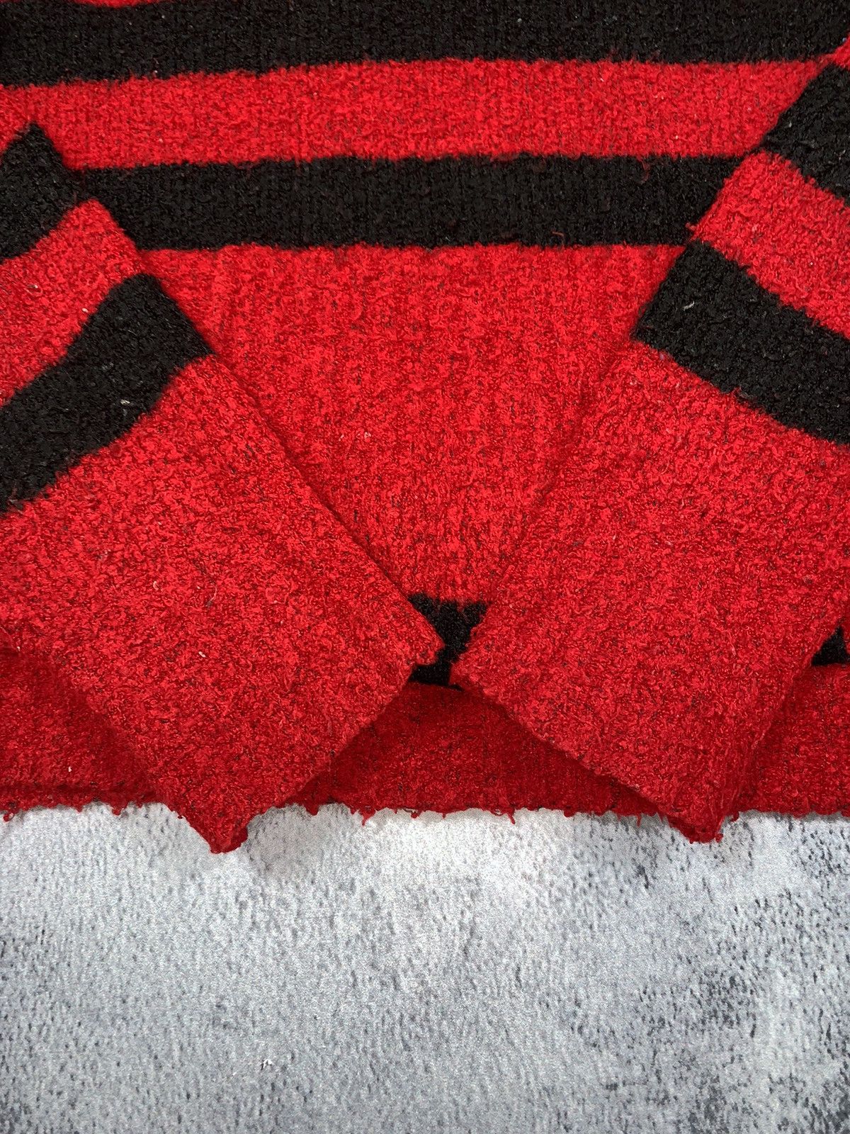 Japanese Brand × Vintage Vintage Y2K Japanese striped cropped hooded sweater opium S Size S / US 4 / IT 40 - 2 Thumbnail