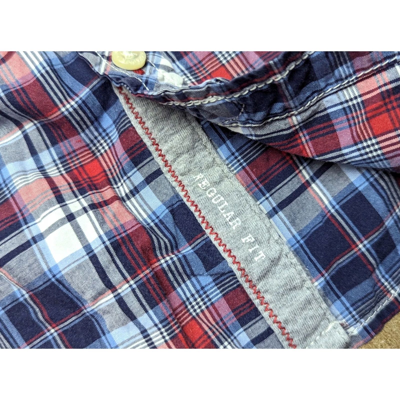 Napapijri Napapijri Button Up Shirt Mens M Regular Fit Short Sleeve Plaid Check Multicolor Cotton Canvas Casual Mens Size US M / EU 48-50 / 2 - 6 Thumbnail